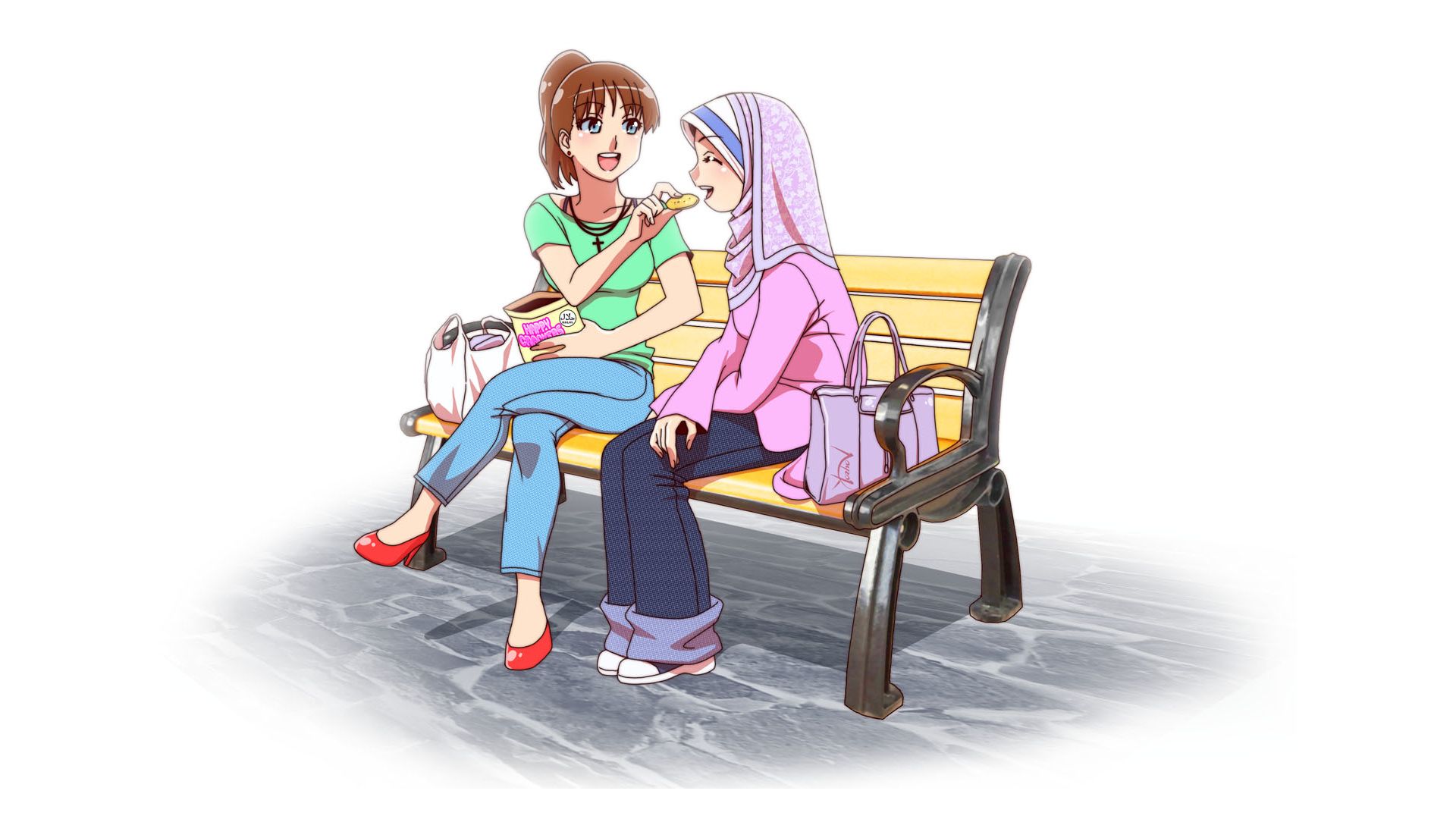 Laden Sie das Original, Animes, Kopftuch-Bild kostenlos auf Ihren PC-Desktop herunter