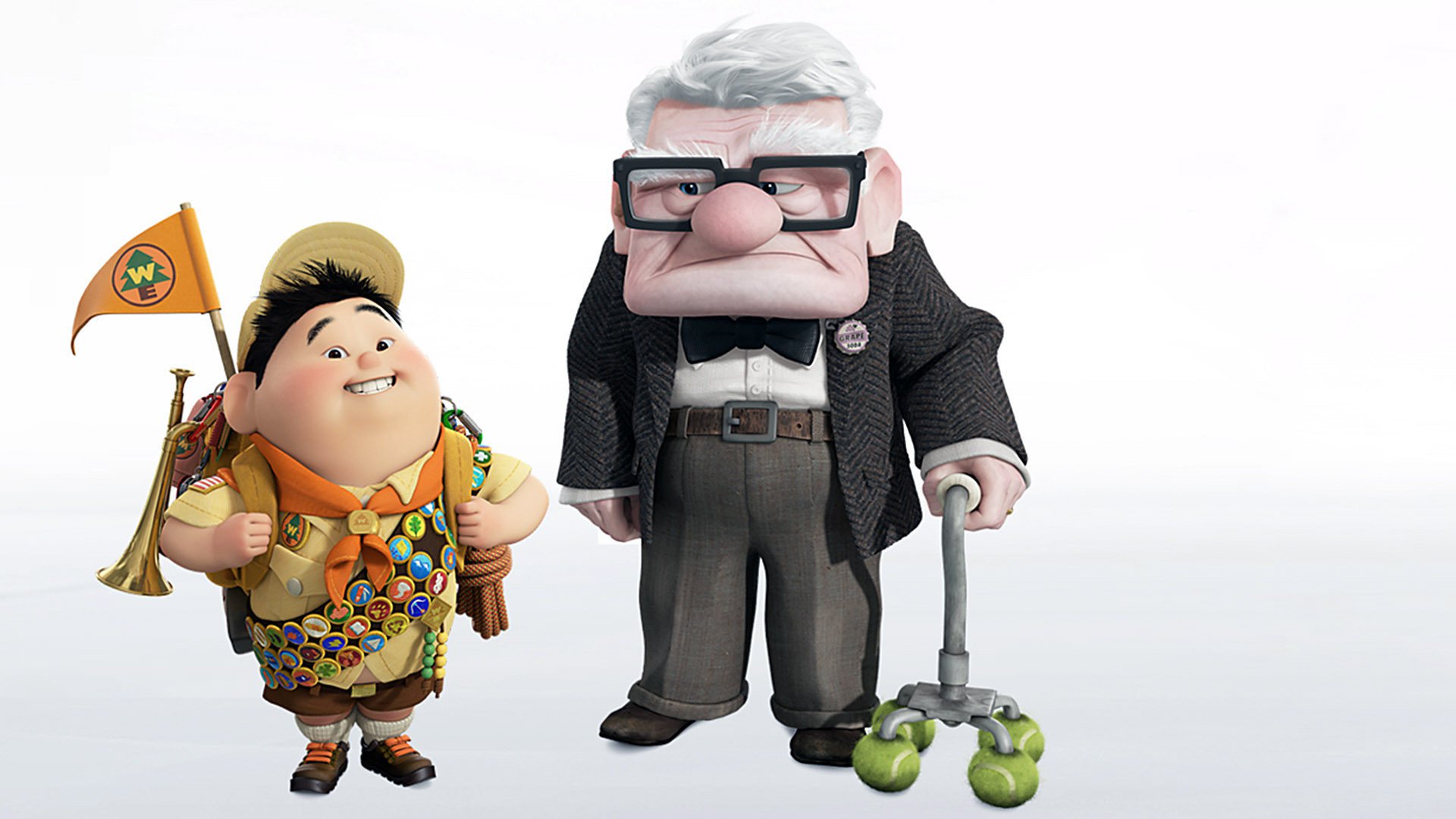 Download mobile wallpaper Up, Movie, Russell (Up), Carl Fredricksen for free.