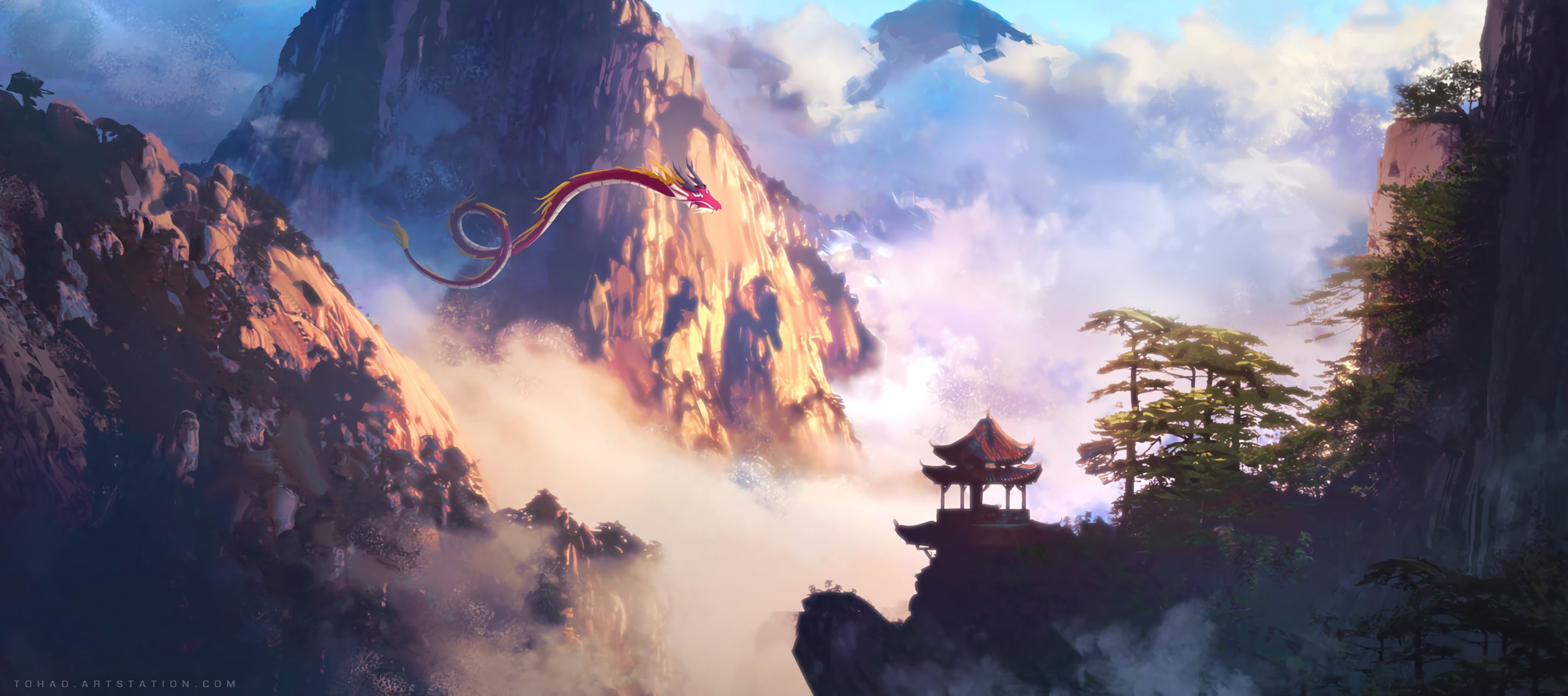 Free download wallpaper Fantasy, Dragon on your PC desktop