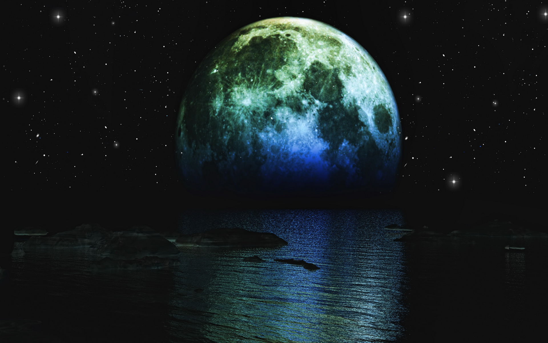 Laden Sie das Mond, Science Fiction-Bild kostenlos auf Ihren PC-Desktop herunter