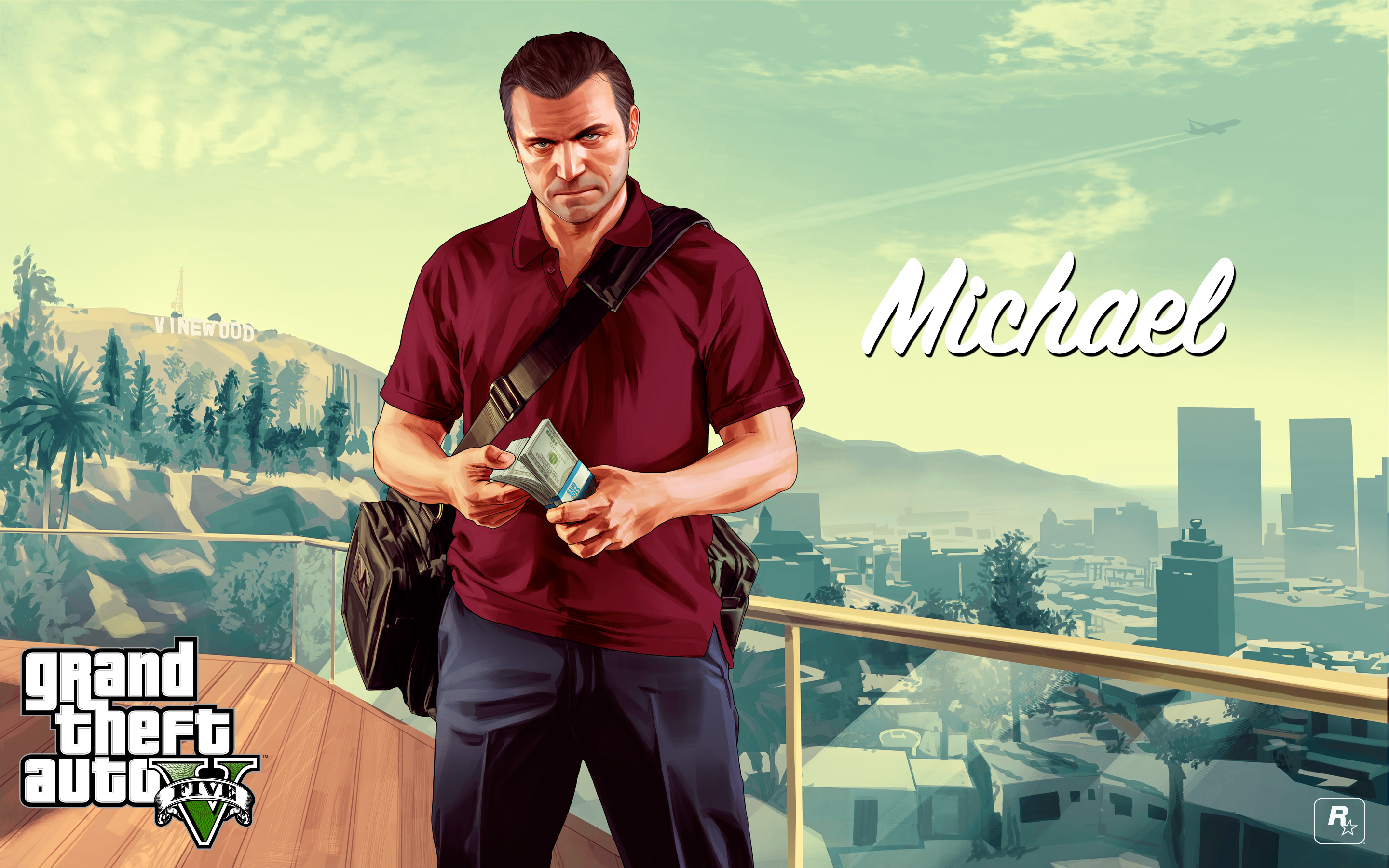 Download mobile wallpaper Michael De Santa, Grand Theft Auto V, Grand Theft Auto, Video Game for free.