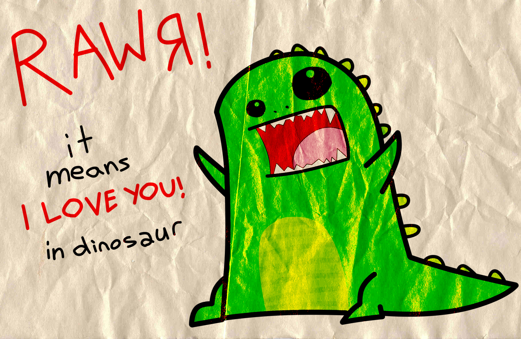 1080397壁紙のダウンロードユーモア, 面白い, 恐竜, 愛する-スクリーンセーバーと写真を無料で