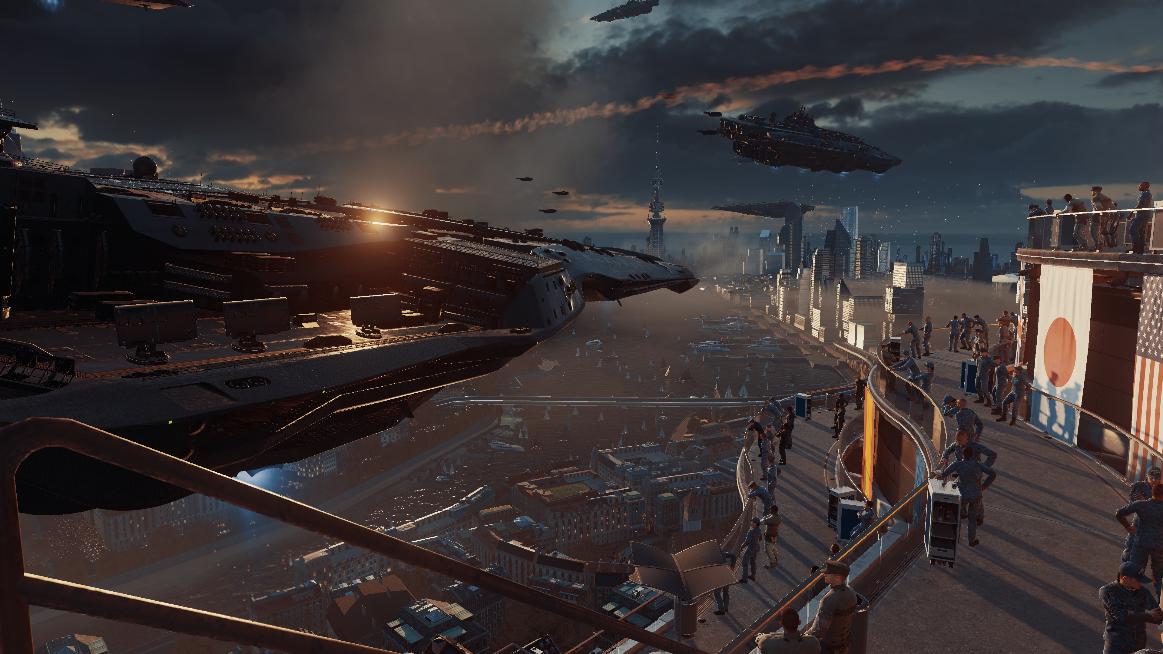 Desktop FHD video game, call of duty: infinite warfare, city, spaceship, call of duty