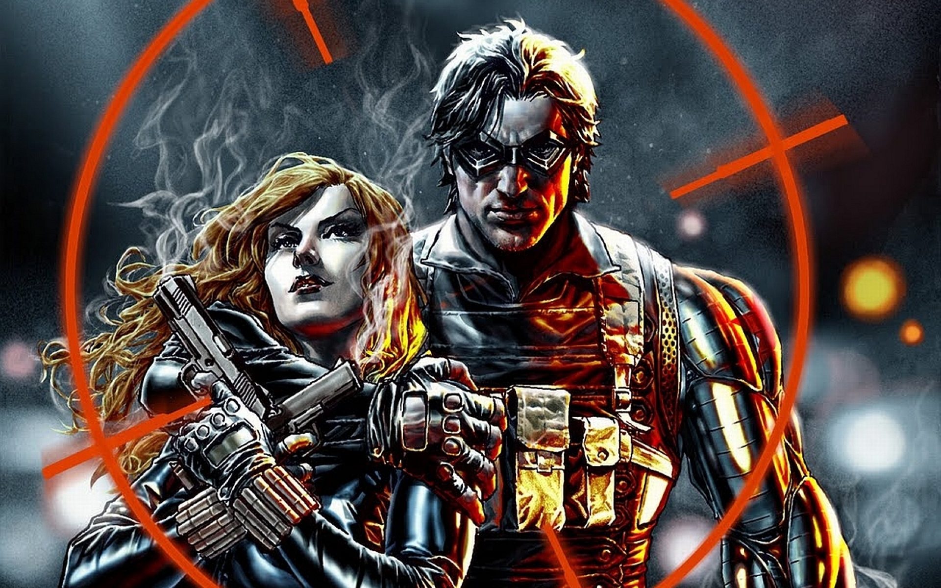 Laden Sie das Comics, Kapitän Amerika, Schwarze Witwe, Winter Soldier-Bild kostenlos auf Ihren PC-Desktop herunter