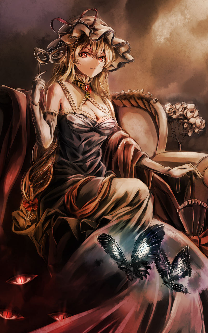 Download mobile wallpaper Anime, Touhou, Yukari Yakumo for free.