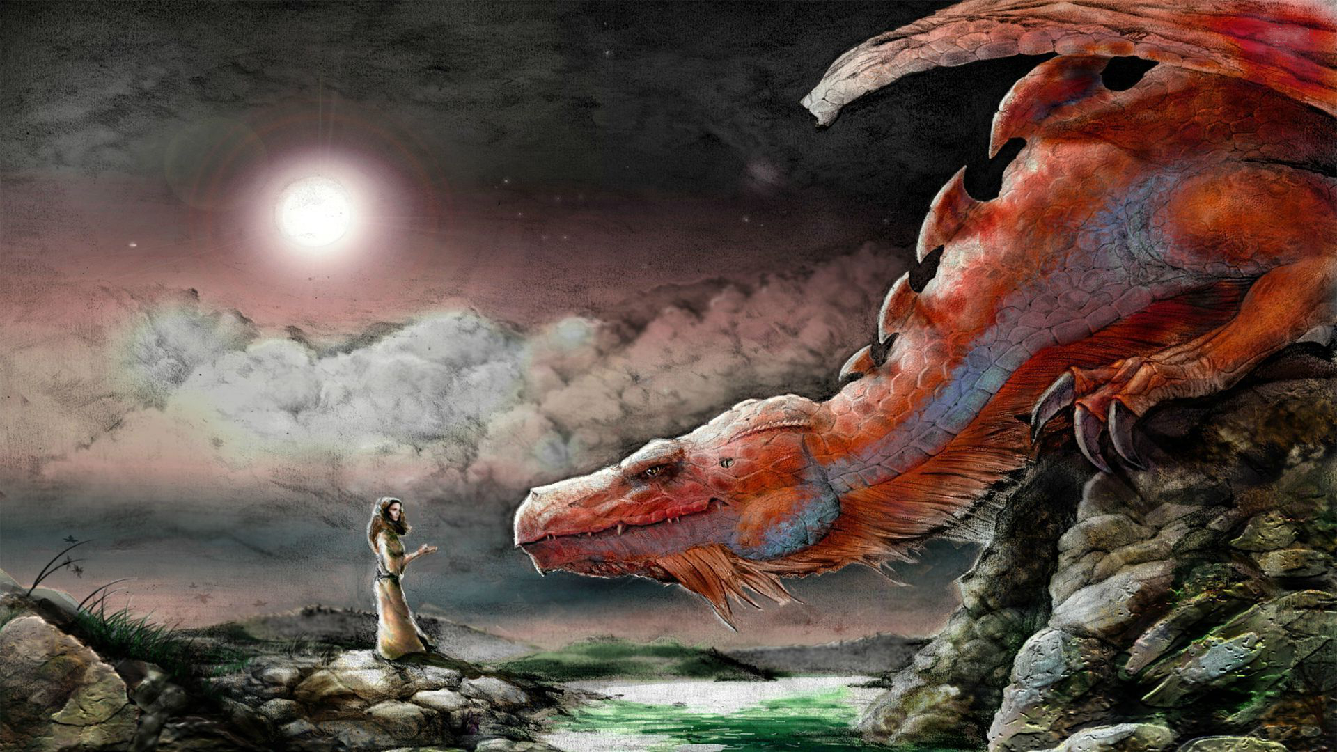 Download mobile wallpaper Fantasy, Dragon for free.