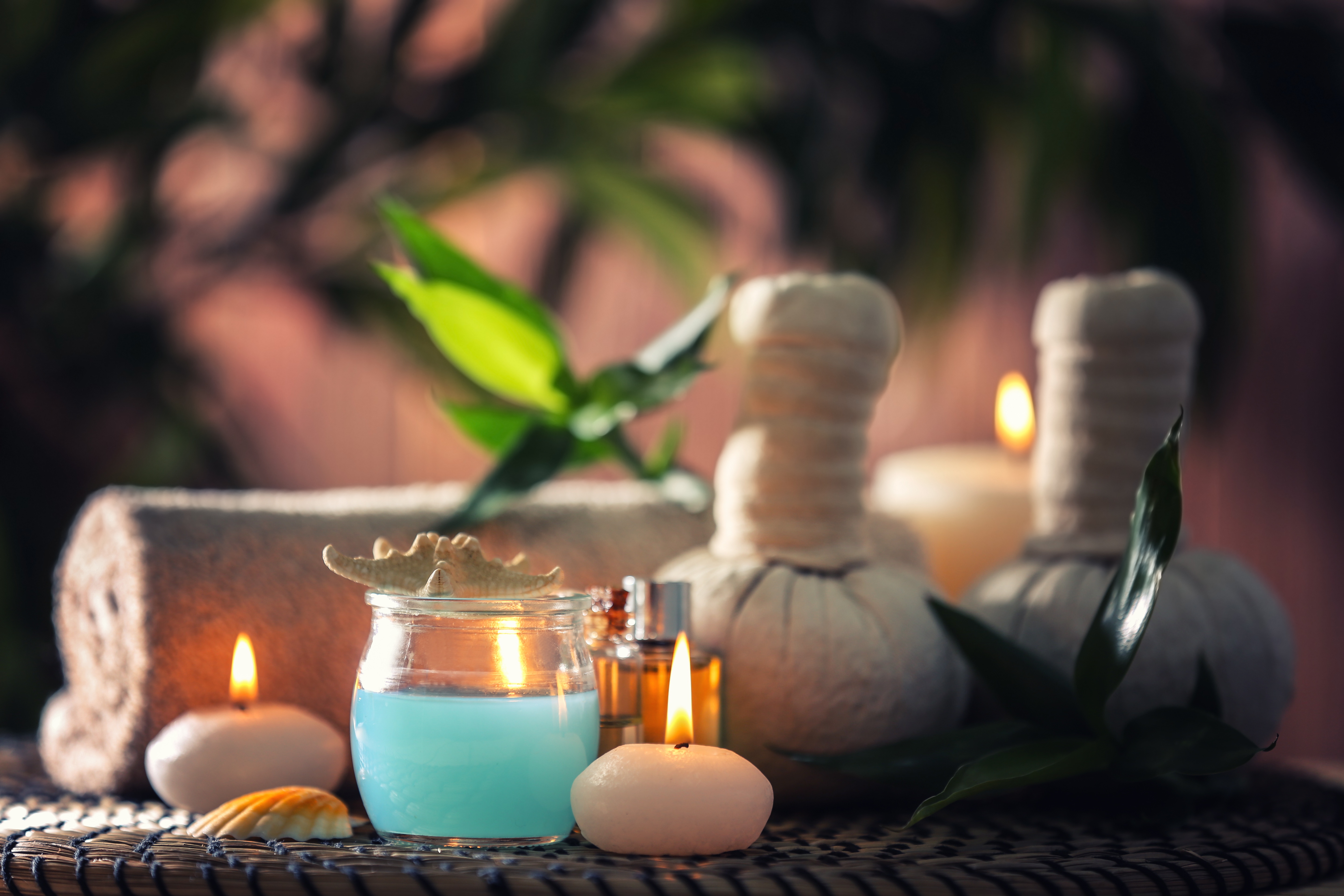 Download mobile wallpaper Still Life, Candle, Spa, Man Made, Depth Of Field for free.