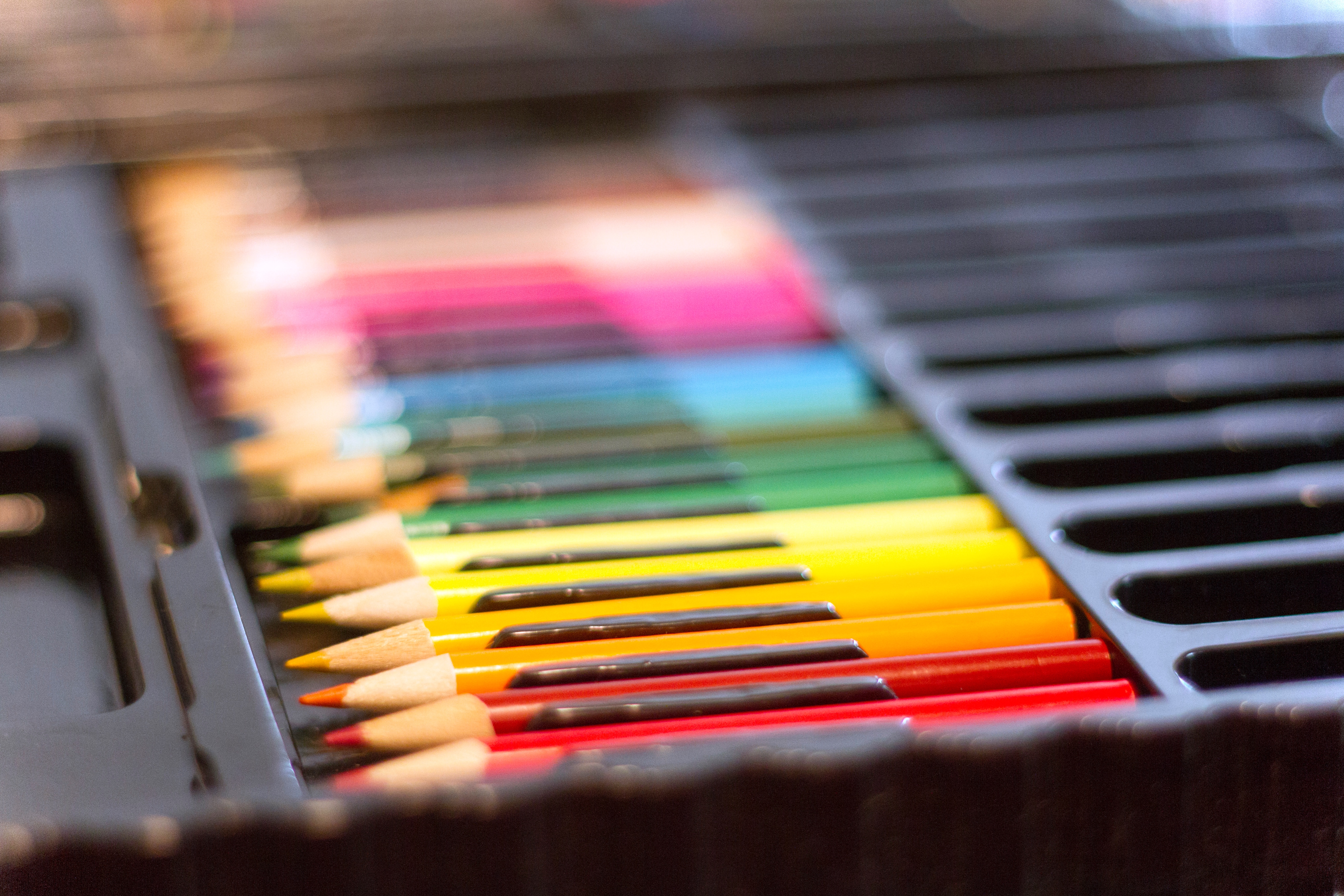 105524 завантажити шпалери різне, різнобарвний, строката, кольорові олівці, набір, встановити - заставки і картинки безкоштовно
