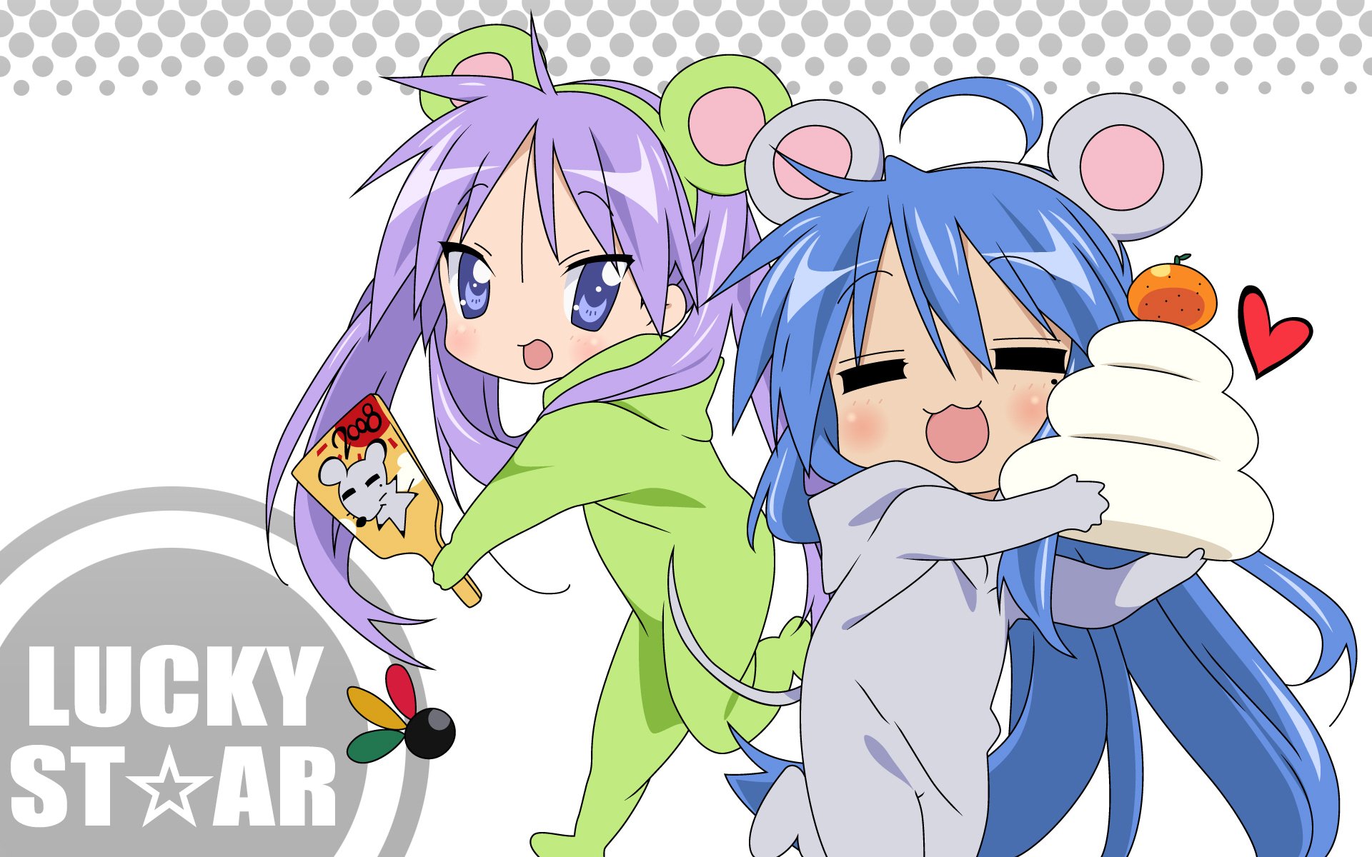 Download mobile wallpaper Anime, Lucky Star, Kagami Hiiragi, Konata Izumi for free.