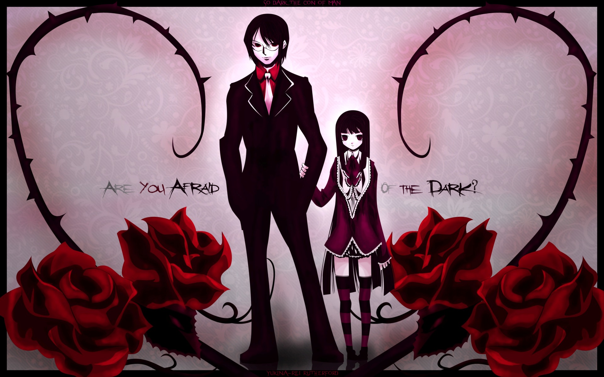 Free download wallpaper Anime, Dark, Couple, Original on your PC desktop