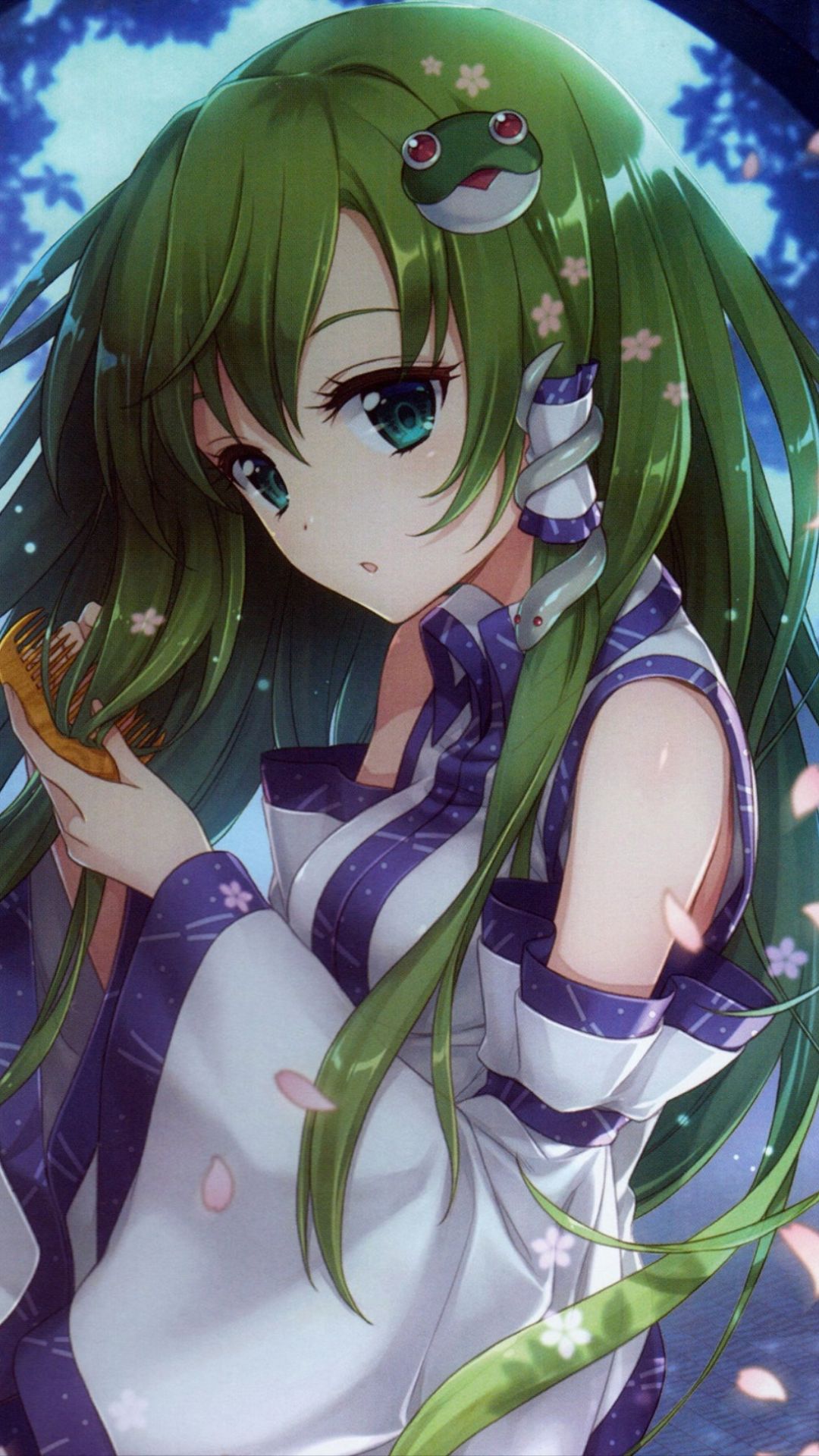 Handy-Wallpaper Animes, Tuhu, Sanae Kochiya kostenlos herunterladen.