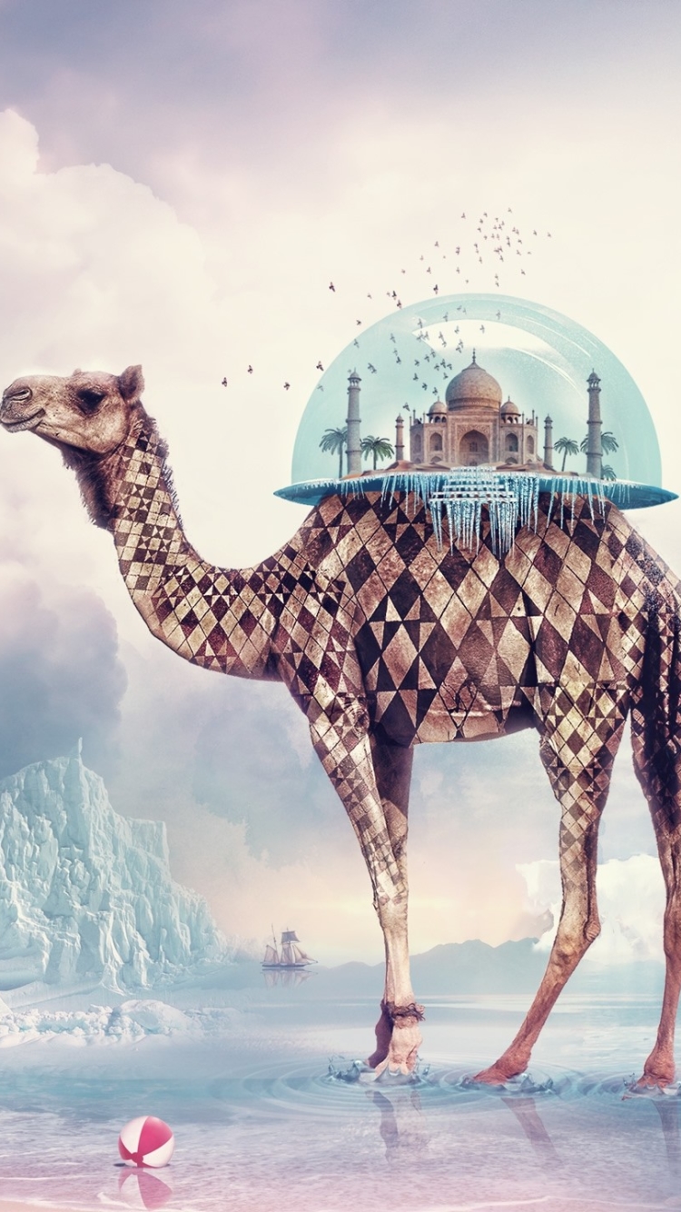 Download mobile wallpaper Fantasy, Animal, Camel, Fantasy Animals for free.