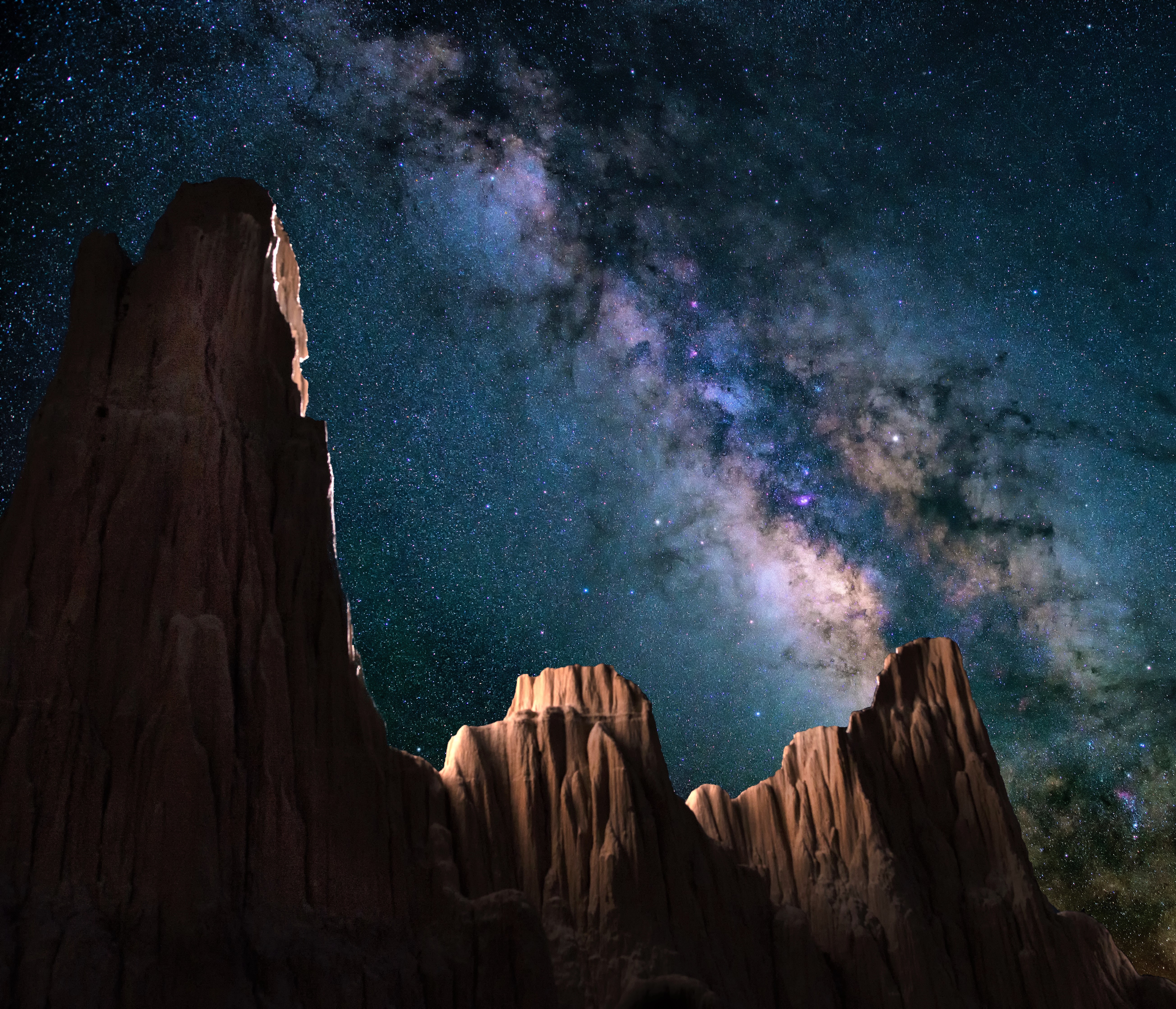 Free download wallpaper Sky, Stars, Night, Mountain, Starry Sky, Earth, Milky Way on your PC desktop