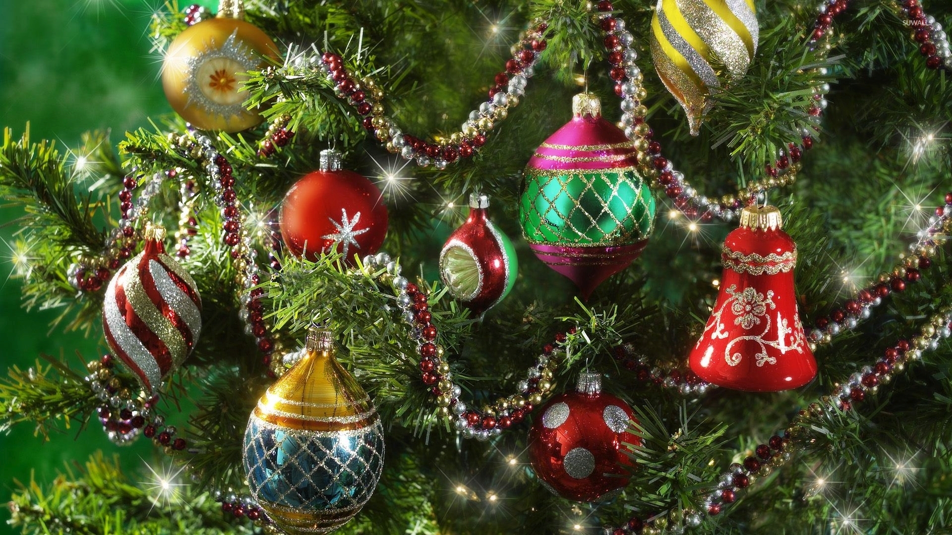 Laden Sie das Feiertage, Weihnachten, Farben, Bunt, Weihnachtsschmuck, Weihnachtsbaum-Bild kostenlos auf Ihren PC-Desktop herunter