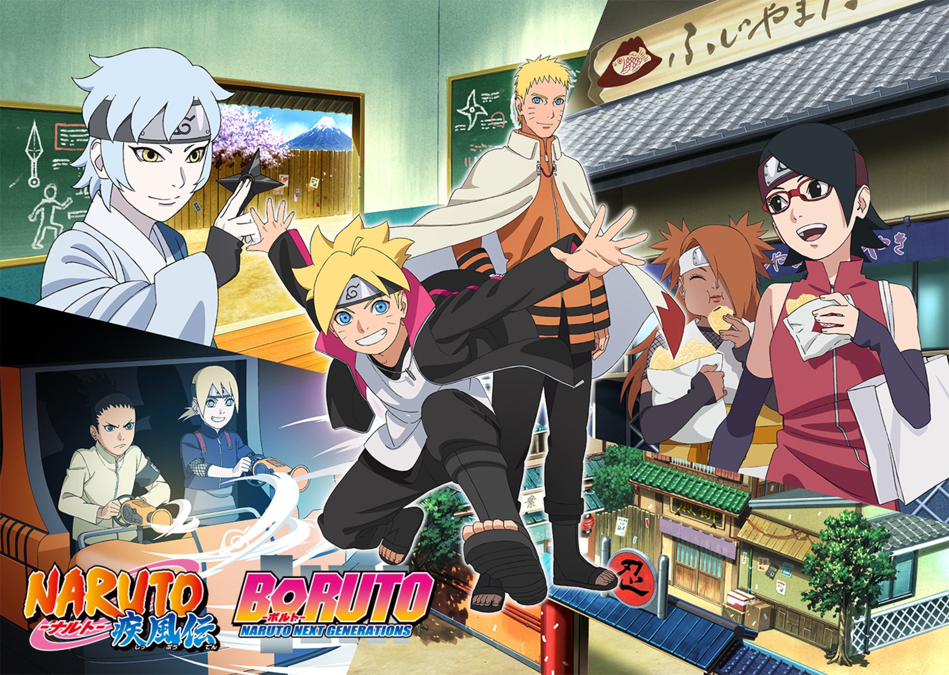 Descarga gratuita de fondo de pantalla para móvil de Naruto, Animado, Naruto Uzumaki, Sarada Uchiha, Boruto Uzumaki, Inojin Yamanaka, Mitsuki (Naruto), Boruto, Chōchō Akimichi, Shikadai Nara.