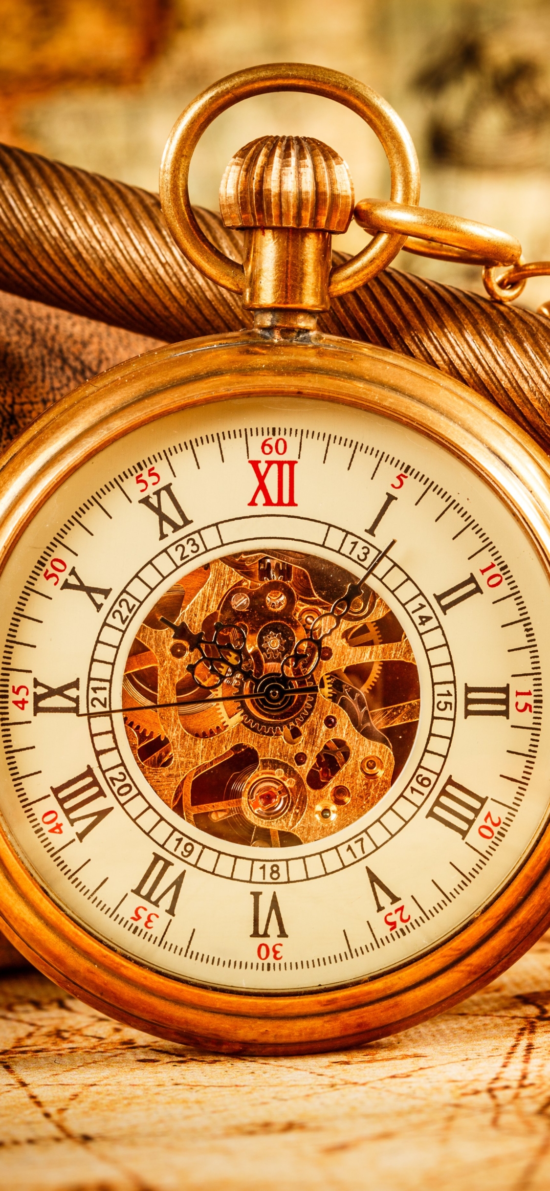Download mobile wallpaper Clock, Vintage, Bokeh, Pocket Watch, Watch, Man Made for free.
