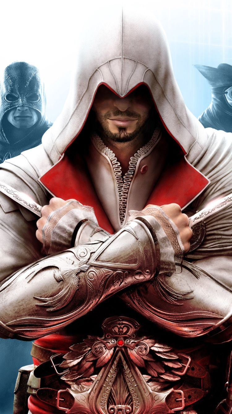 Descarga gratuita de fondo de pantalla para móvil de Videojuego, Assassin's Creed, Ezio (Assassin's Creed), Assasin's Creed La Hermandad.