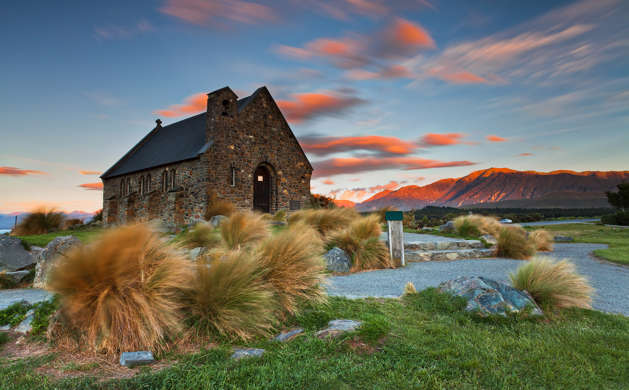 Handy-Wallpaper Neuseeland, Kirche, Religiös, Tekapo, Kirche Des Guten Hirten kostenlos herunterladen.