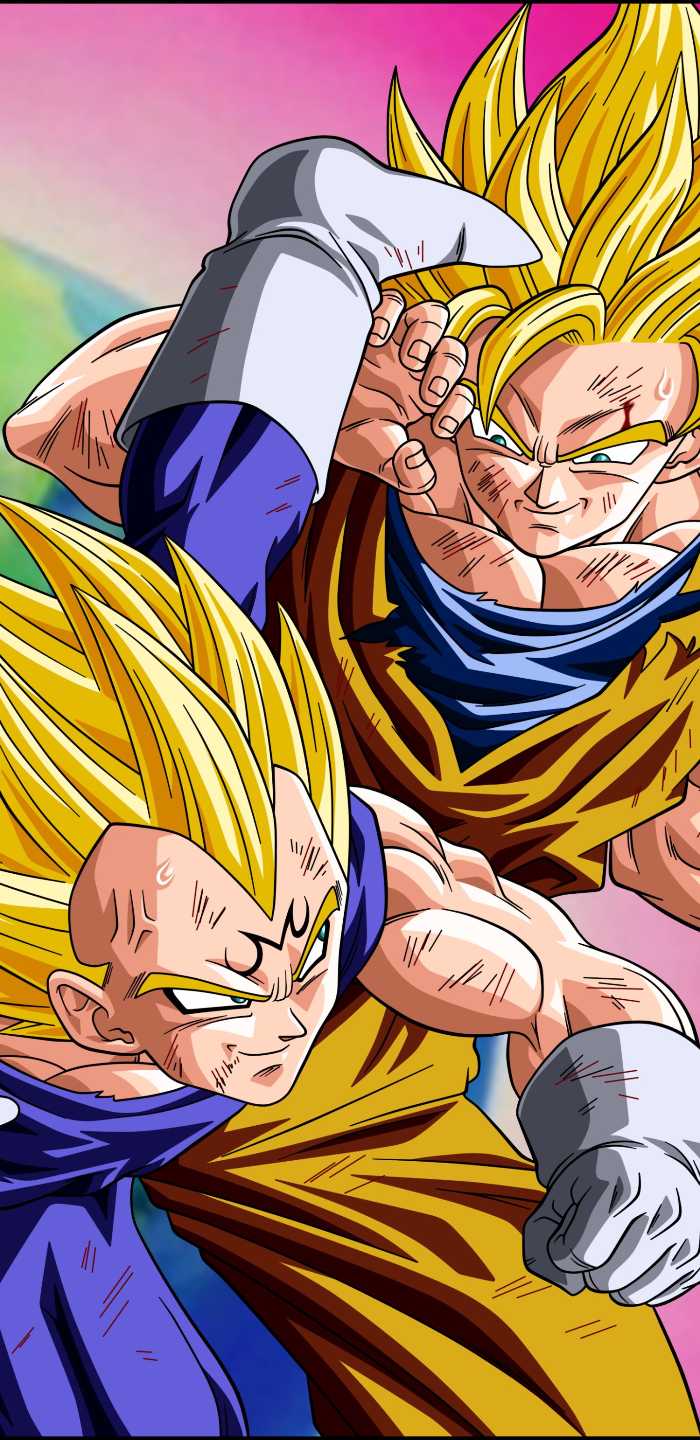 Download mobile wallpaper Anime, Dragon Ball Z, Dragon Ball, Goku, Vegeta (Dragon Ball), Majin Buu for free.