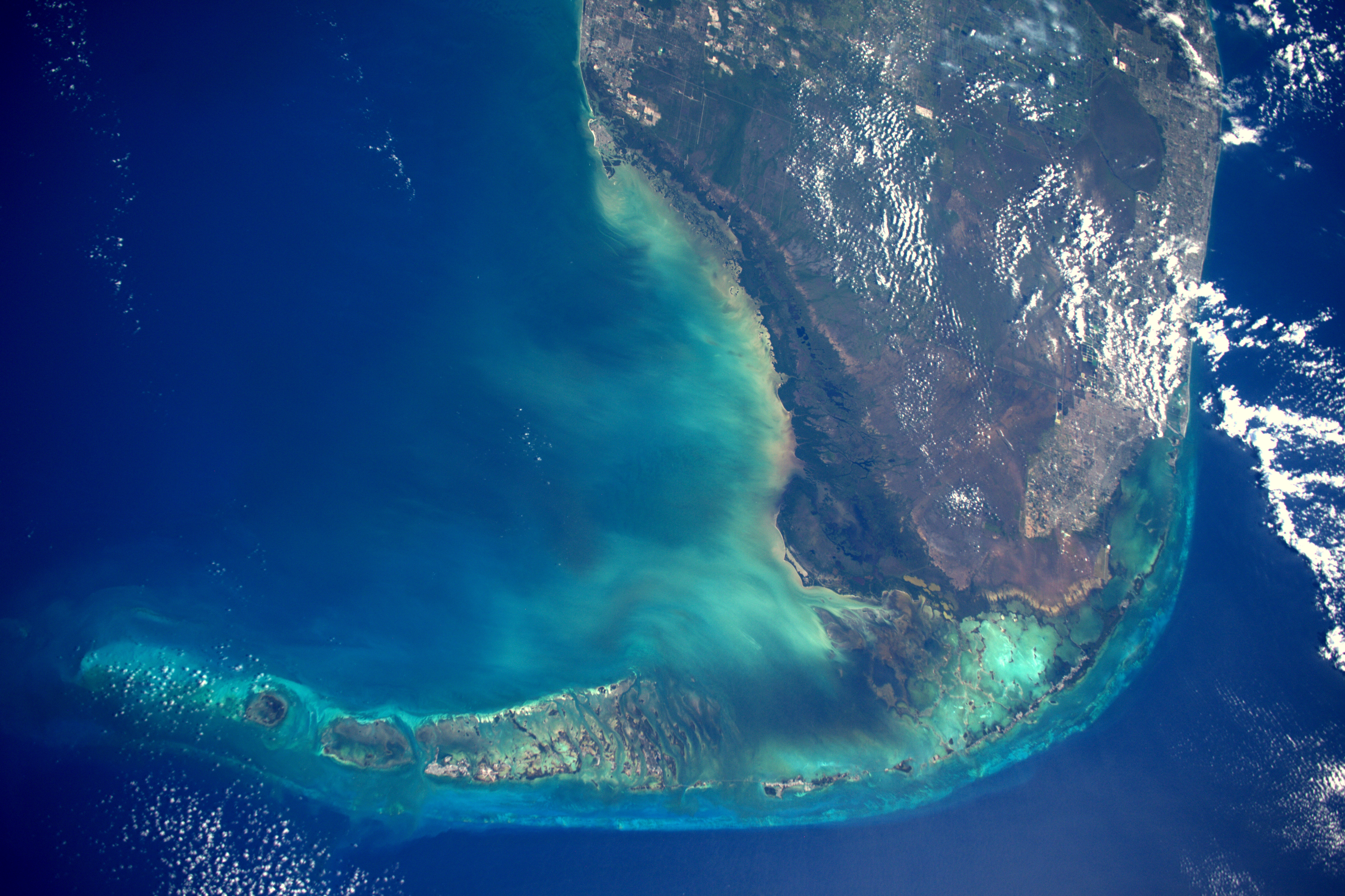 Descarga gratuita de fondo de pantalla para móvil de Florida, Tierra/naturaleza, Desde El Espacio.