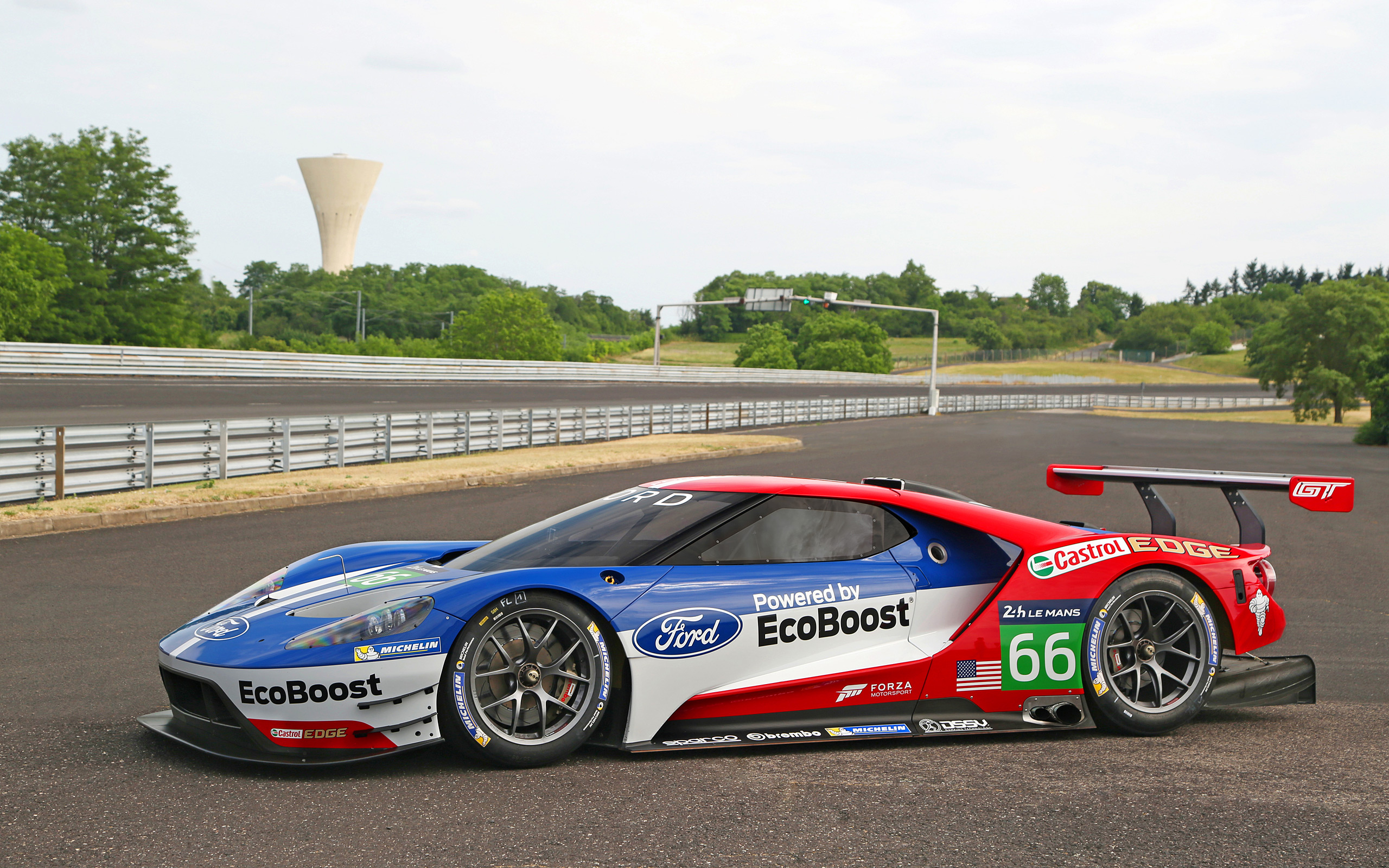 Download mobile wallpaper Ford, Car, Race Car, Vehicles, Ford Gt Le Mans Racecar for free.