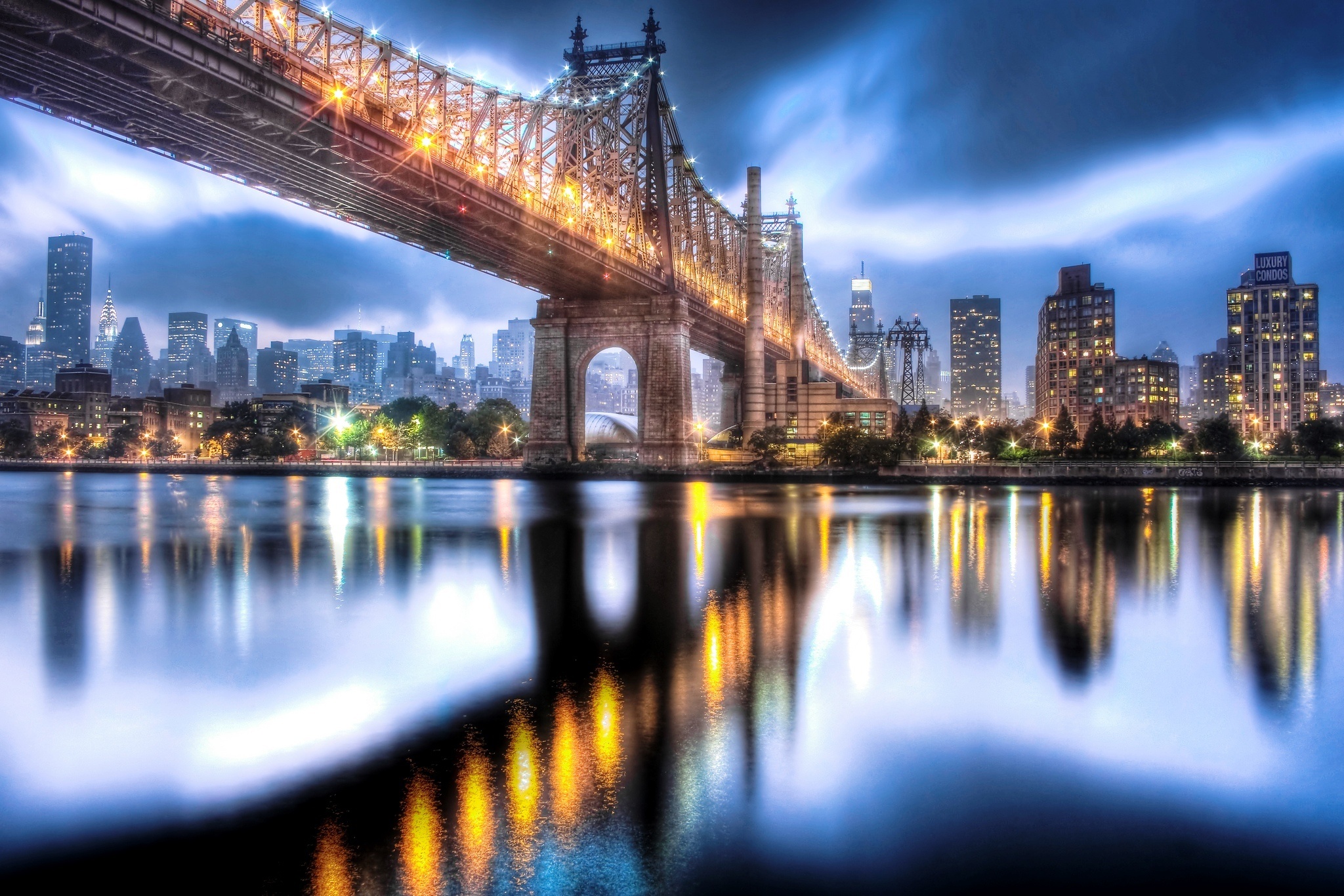 Baixar papel de parede para celular de Ponte Queensboro, Pontes, Manhattan, Nova York, Feito Pelo Homem gratuito.