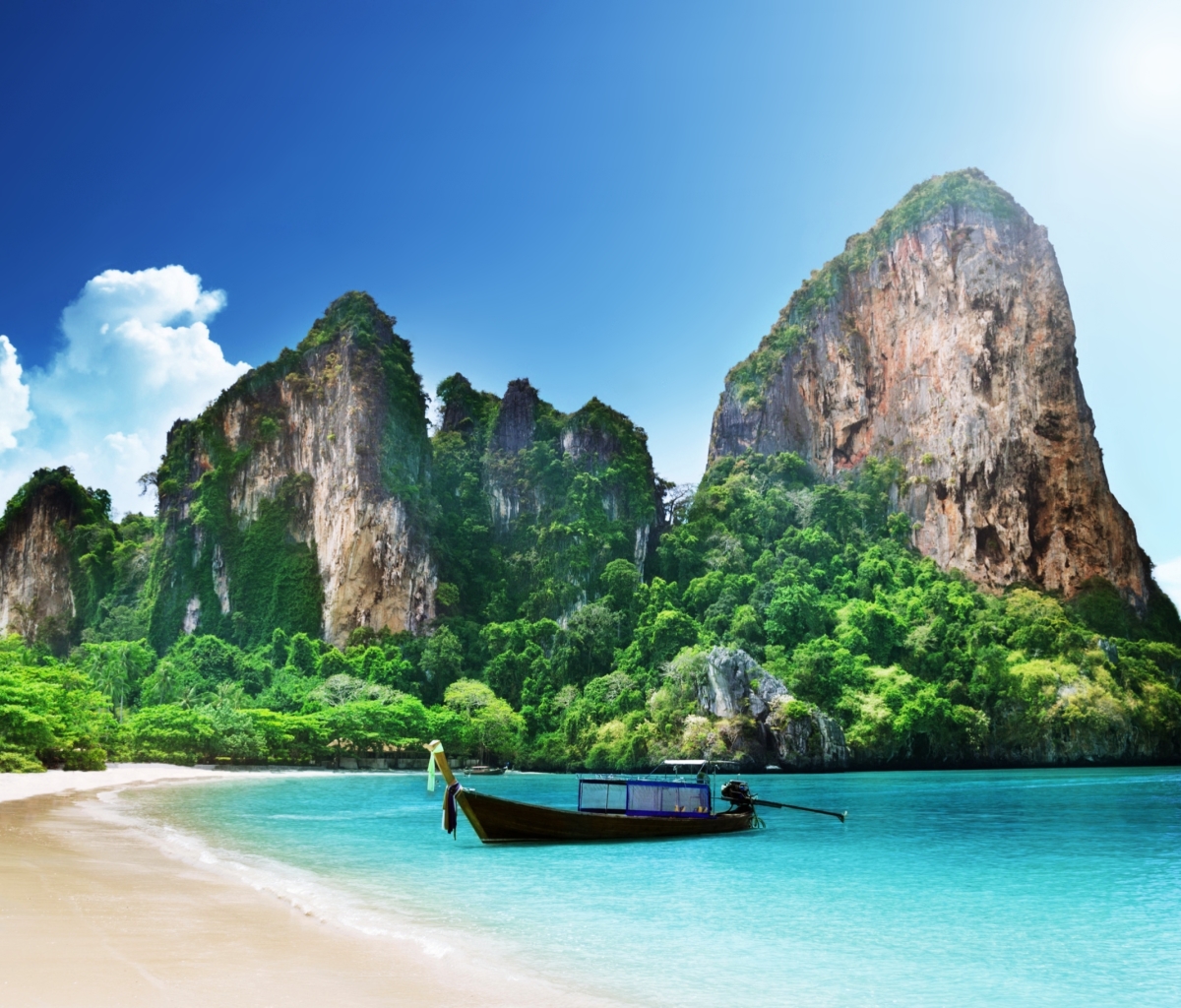 Baixe gratuitamente a imagem Natureza, Praia, Barco, Ilha, Fotografia, Tailândia, Praia De Railay na área de trabalho do seu PC