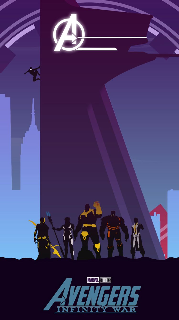 Descarga gratuita de fondo de pantalla para móvil de Los Vengadores, Películas, Hombre Araña, Thanos, Vengadores: Guerra Infinita.
