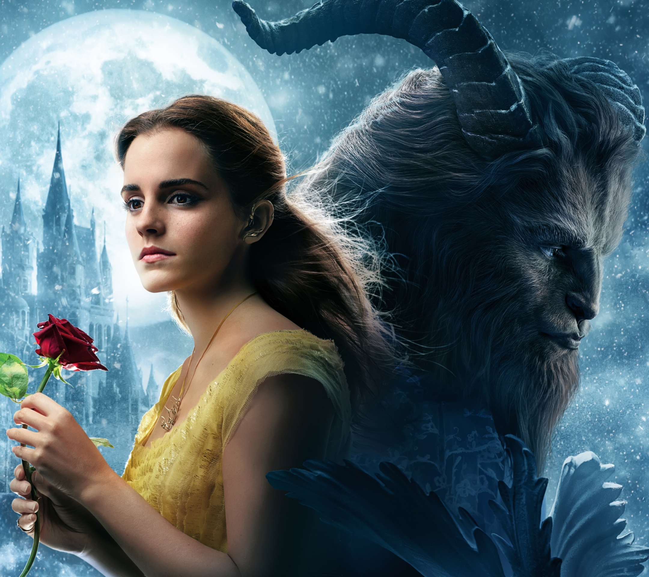 Free download wallpaper Emma Watson, Movie, Dan Stevens, Beauty And The Beast (2017) on your PC desktop