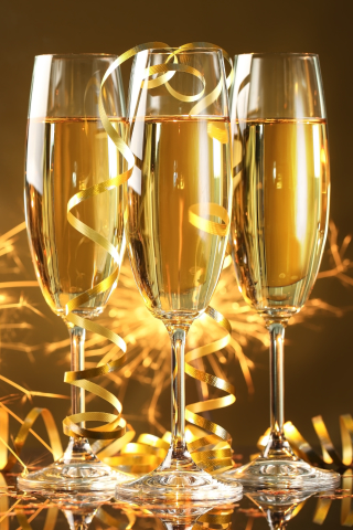 無料モバイル壁紙新年, シャンパン, ホリデーをダウンロードします。