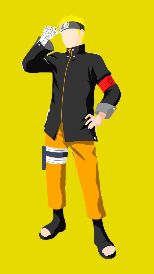 Handy-Wallpaper Naruto, Blond, Blondinen, Minimalistisch, Animes, Naruto Uzumaki kostenlos herunterladen.