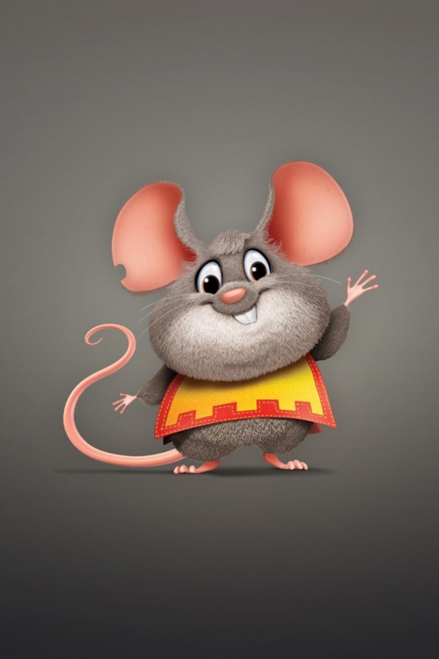 Download mobile wallpaper Animal, Mouse, Rodent, Minimalist for free.
