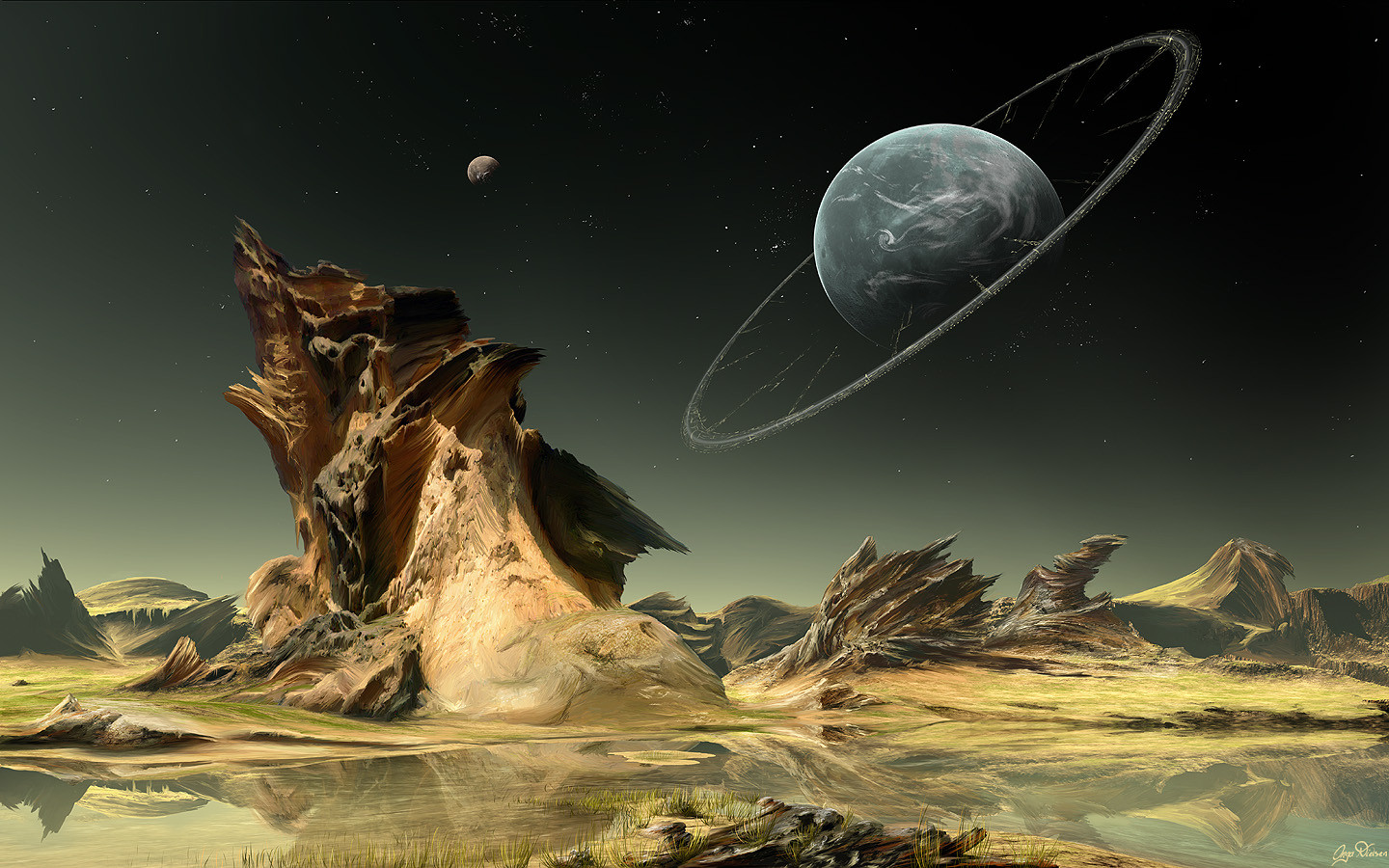 Laden Sie das Landschaft, Science Fiction-Bild kostenlos auf Ihren PC-Desktop herunter