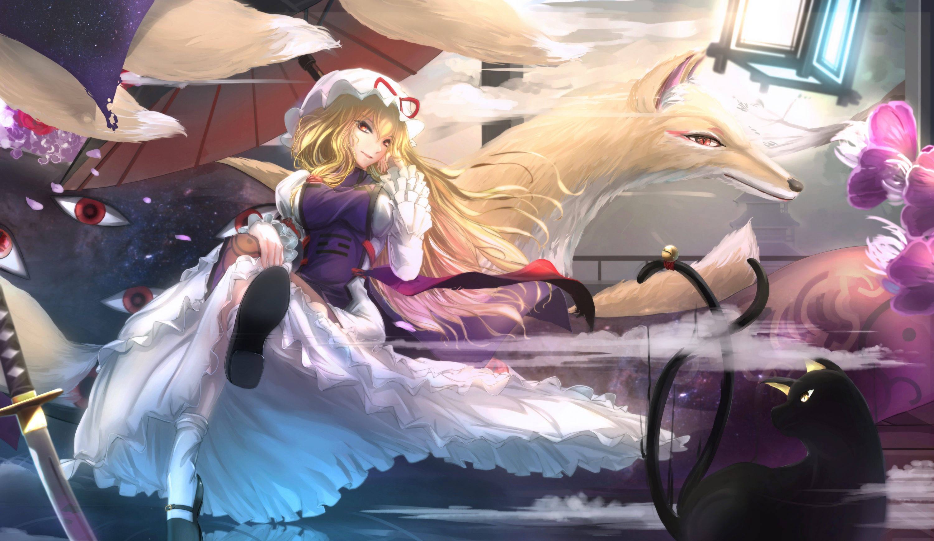 Baixe gratuitamente a imagem Anime, Touhou, Yukari Yakumo na área de trabalho do seu PC