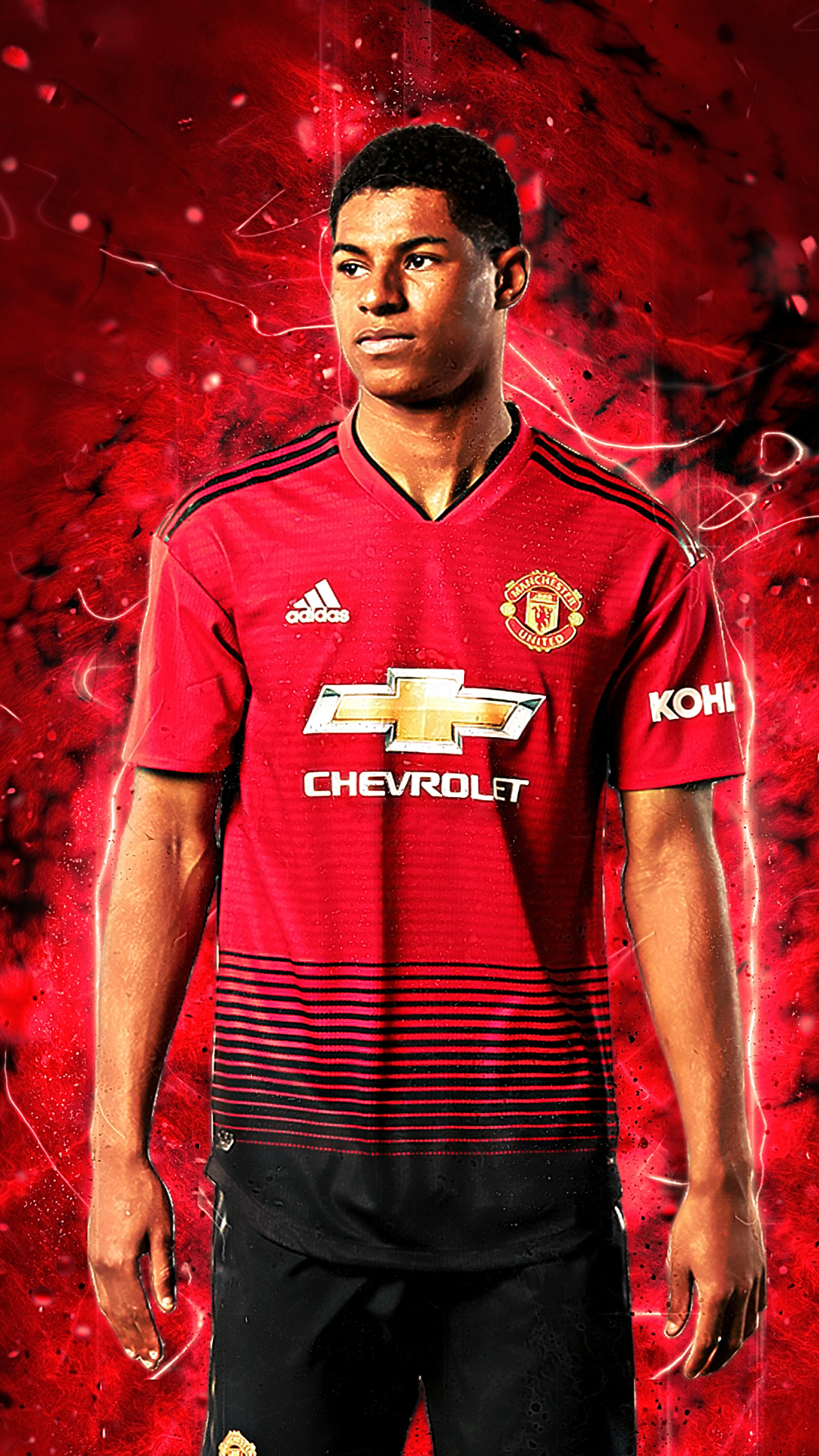 Download mobile wallpaper Sports, Soccer, Manchester United F C, Marcus Rashford for free.