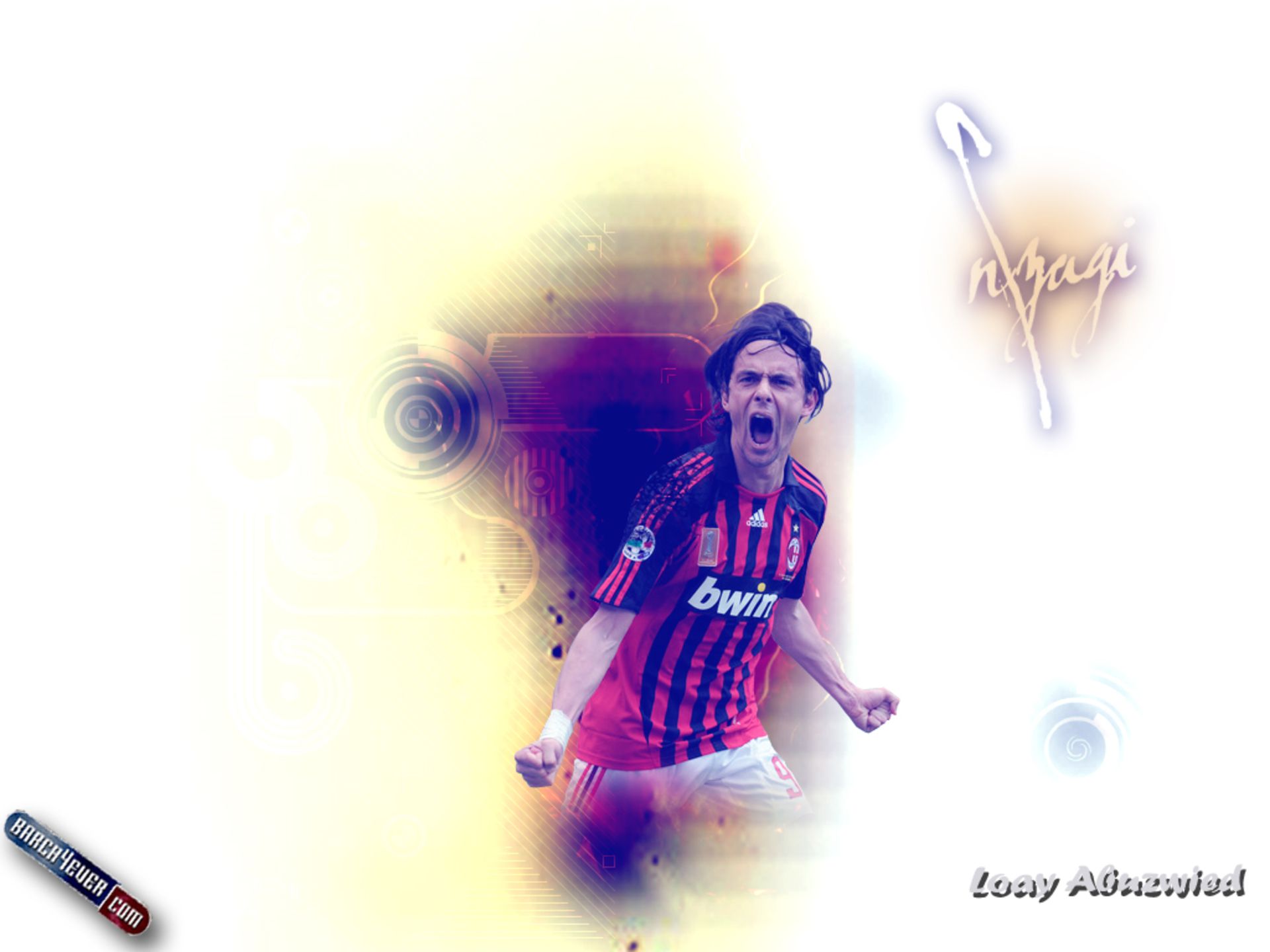 Laden Sie das Sport, Fußball, Ac Mailand, Filippo Inzaghi-Bild kostenlos auf Ihren PC-Desktop herunter
