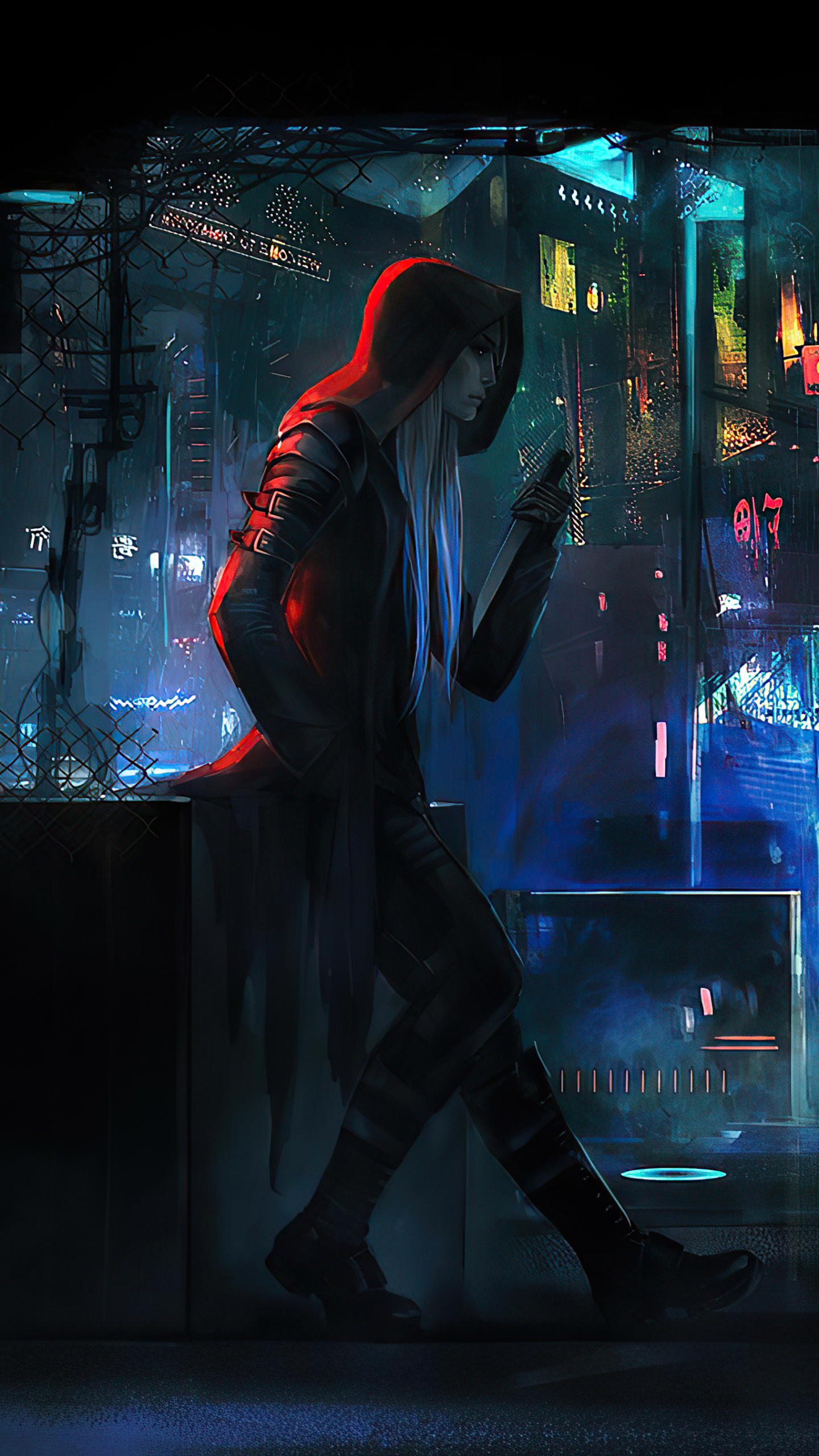Download mobile wallpaper Cyberpunk, Sci Fi, Futuristic for free.