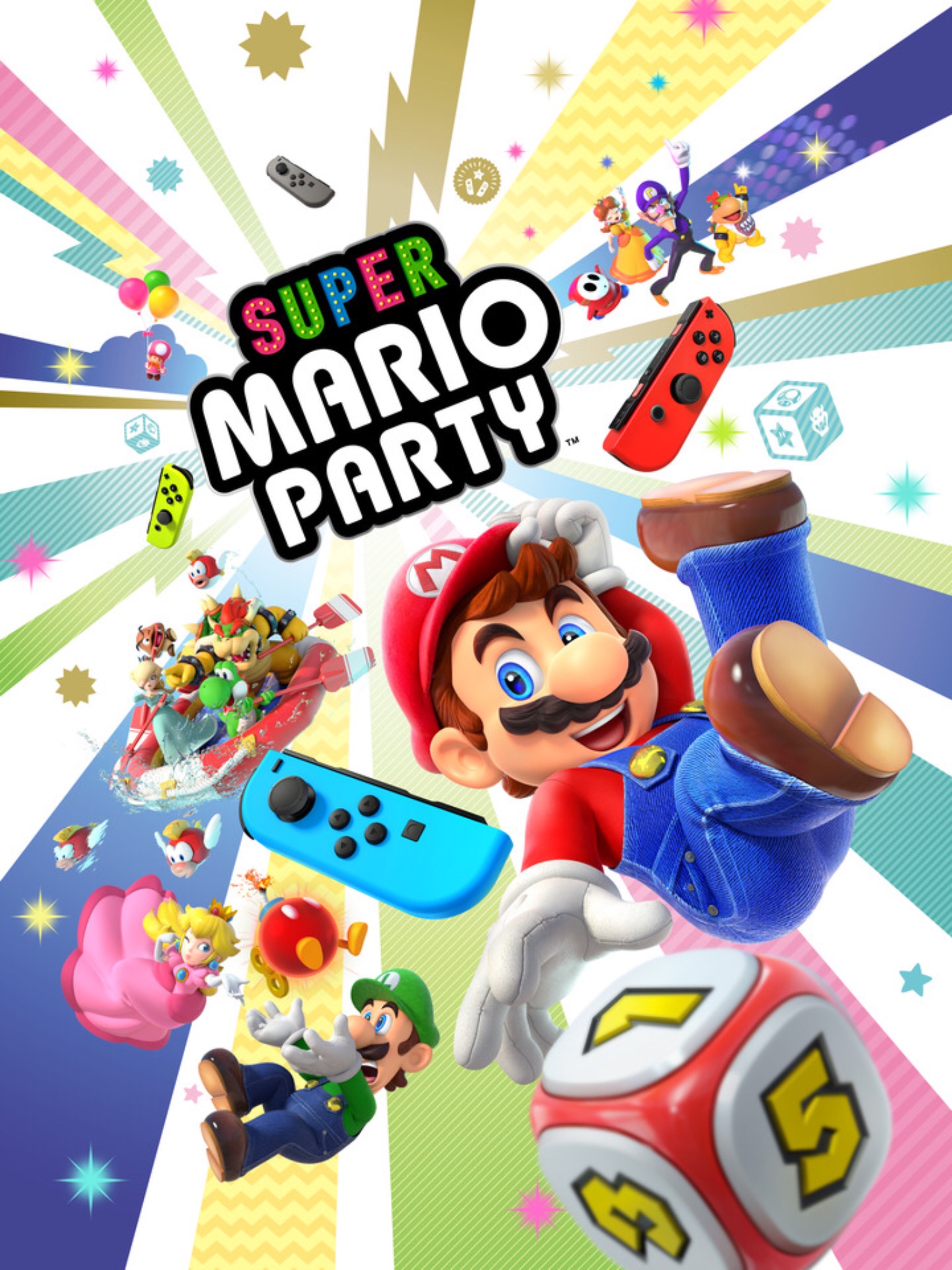 Скачать картинку Видеоигры, Вечеринка Супер Марио в телефон бесплатно.