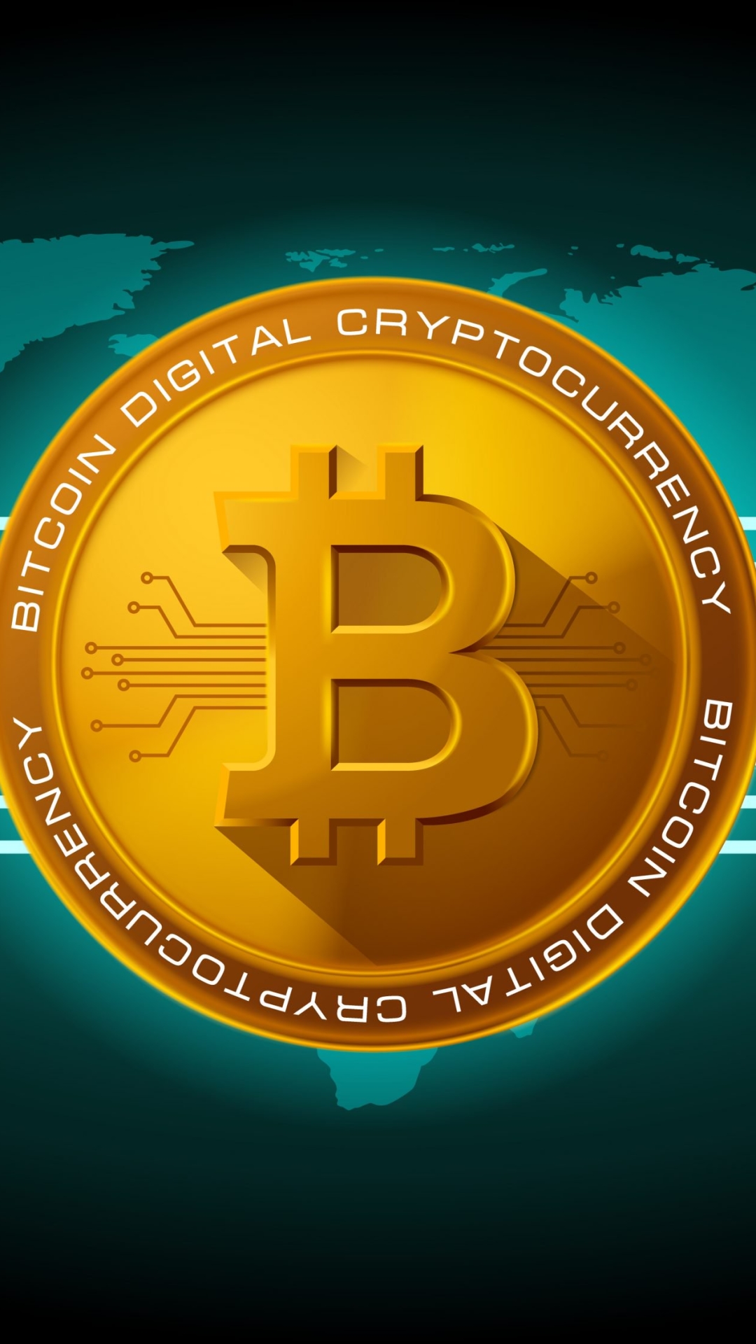 Download mobile wallpaper Technology, Bitcoin for free.