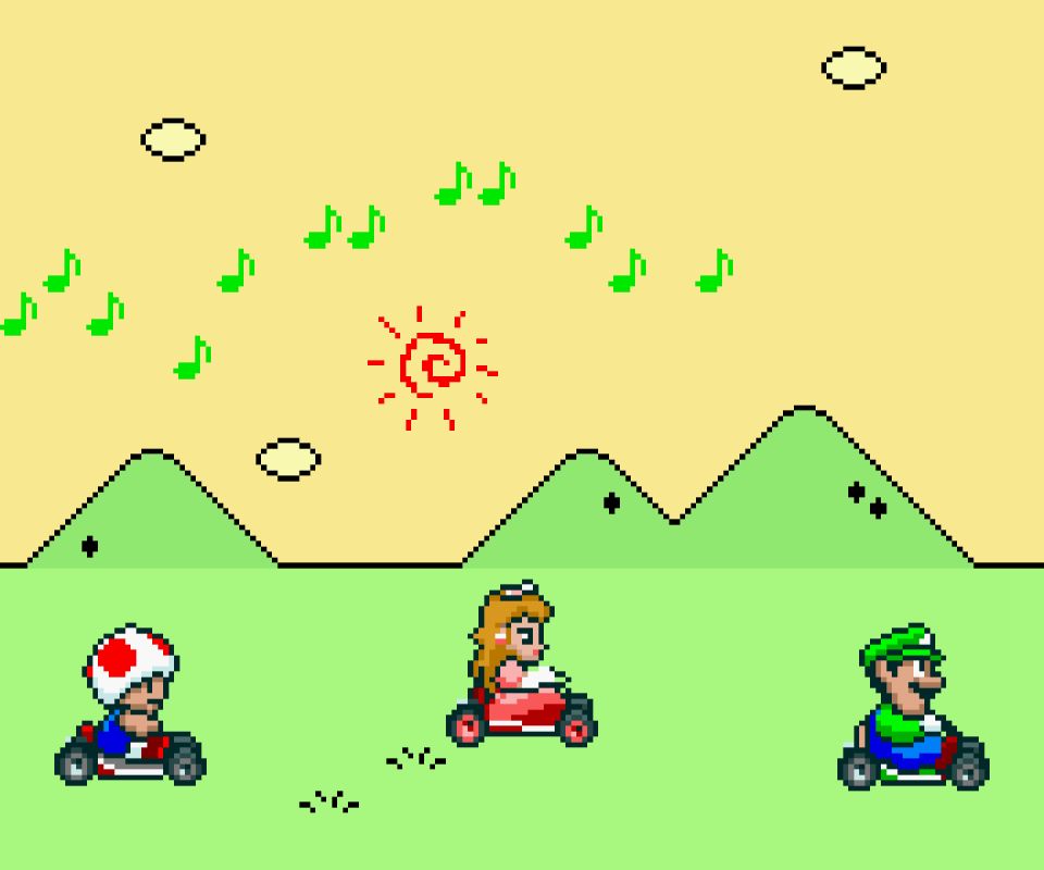 Download mobile wallpaper Mario, Video Game, Super Mario Kart for free.