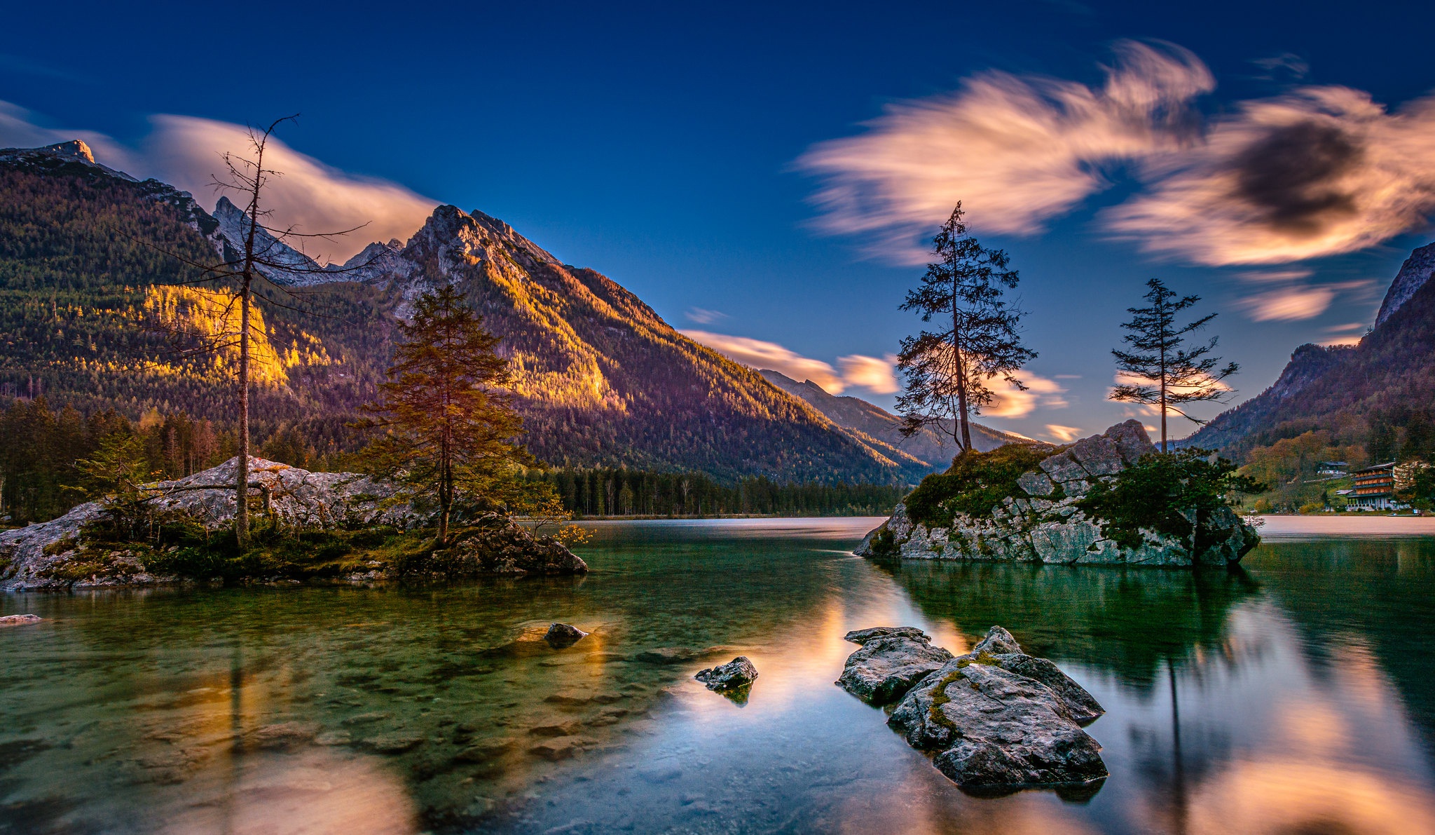 Скачать обои бесплатно Горы, Гора, Озеро, Альпы, Германия, Бавария, Земля/природа картинка на рабочий стол ПК