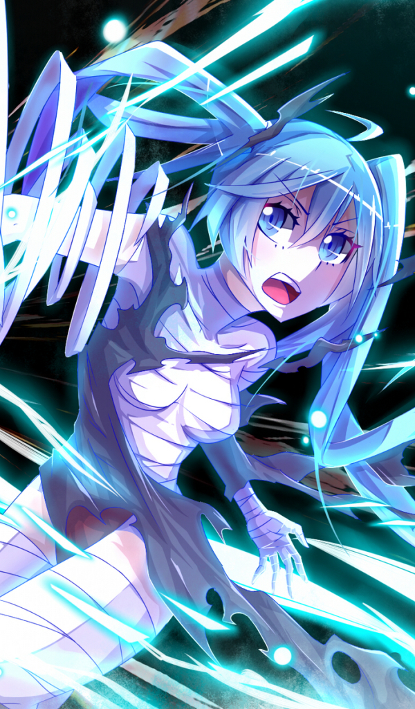 Download mobile wallpaper Anime, Vocaloid, Blue Eyes, Blue Hair, Hatsune Miku, Twintails for free.