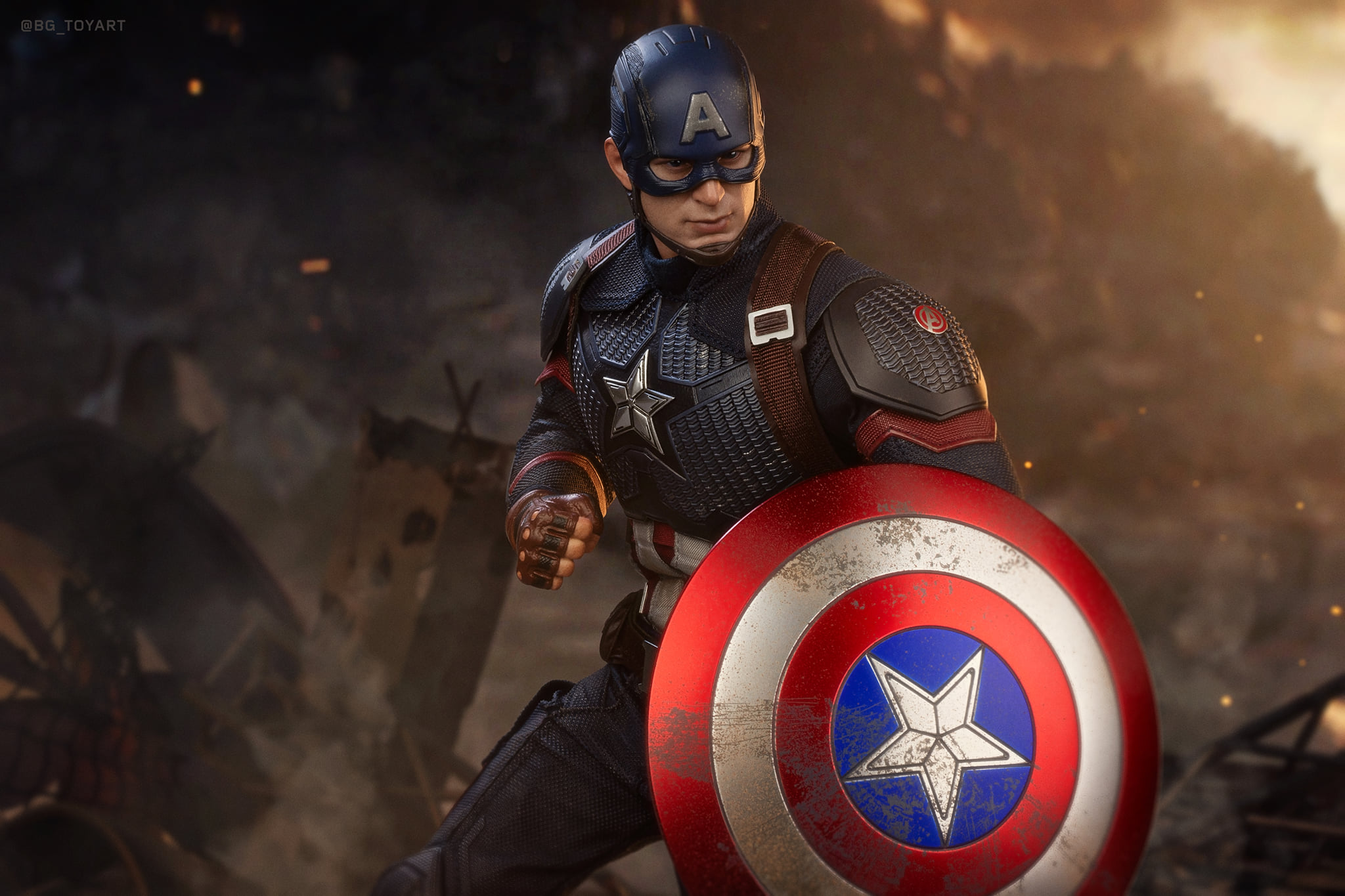Download mobile wallpaper Captain America, Toy, Figurine, Movie, The Avengers, Avengers Endgame for free.