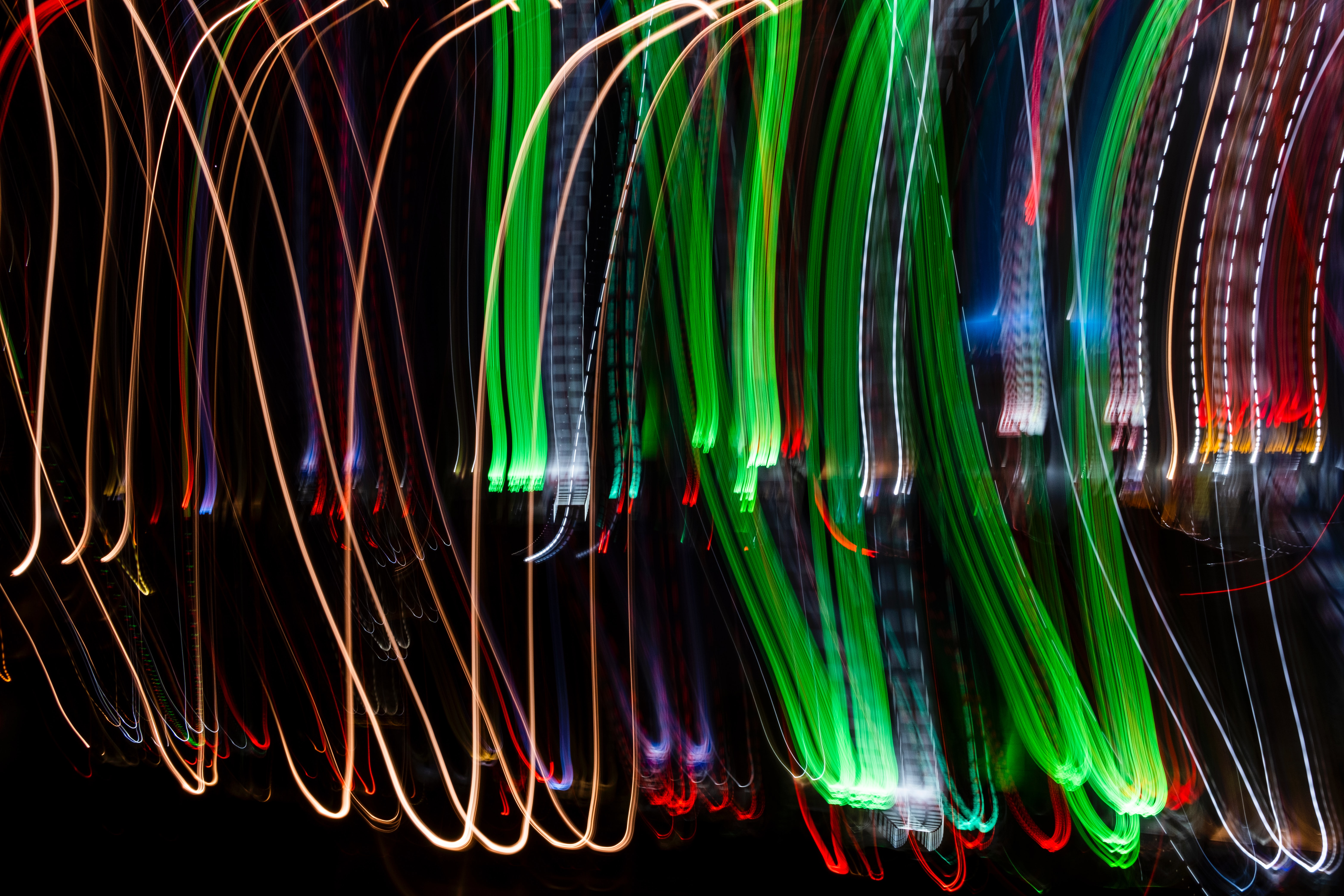 long exposure, abstract, shine, light, multicolored, motley, blur, smooth, freezelight