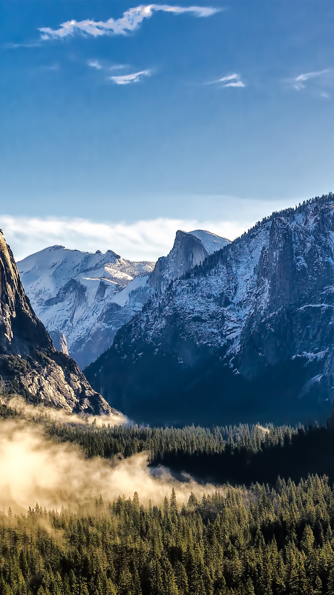 Download mobile wallpaper Winter, Earth, National Park, Yosemite National Park for free.