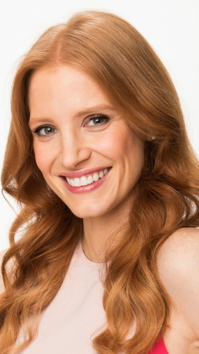 Download mobile wallpaper Smile, Redhead, Face, Blue Eyes, American, Celebrity, Actress, Jessica Chastain for free.