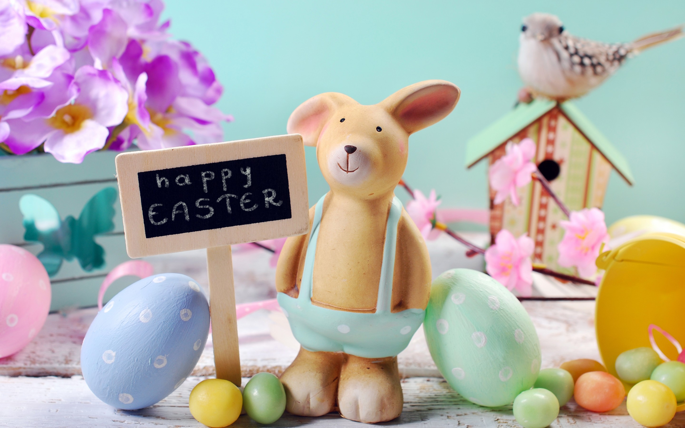 Free download wallpaper Easter, Holiday, Egg, Bunny on your PC desktop