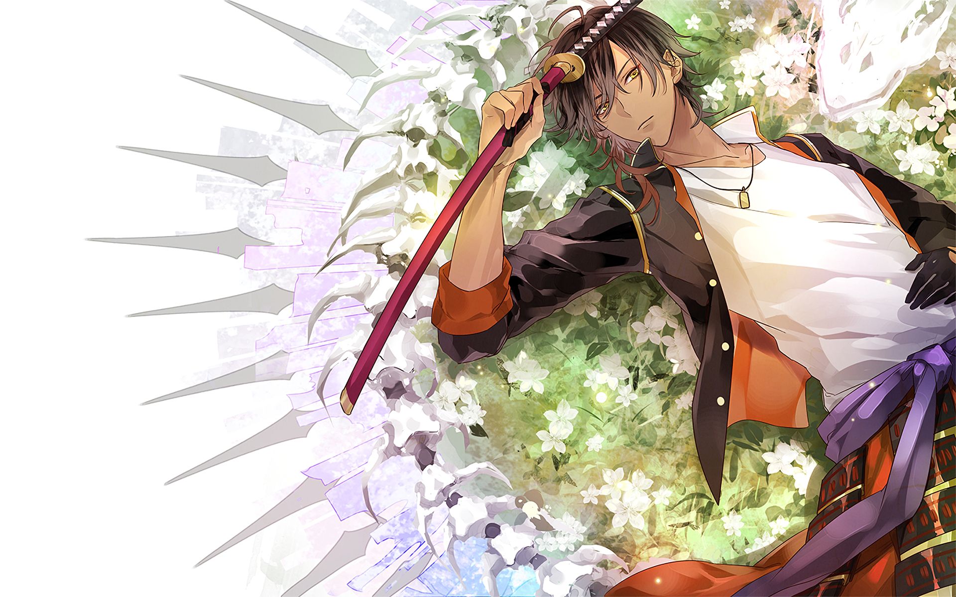 Free download wallpaper Anime, Touken Ranbu on your PC desktop