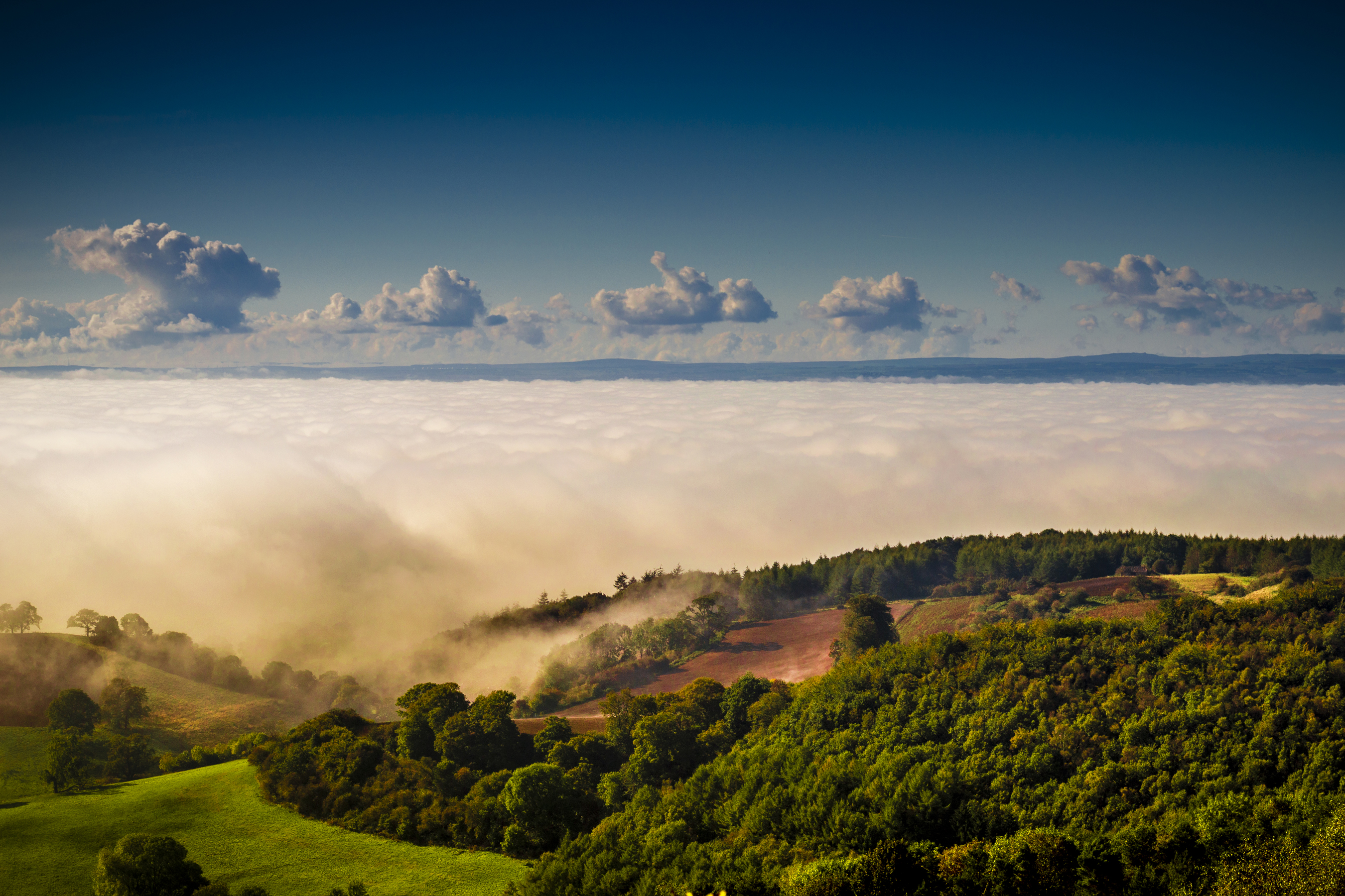 Download mobile wallpaper Landscape, Fog, Earth, Cloud for free.