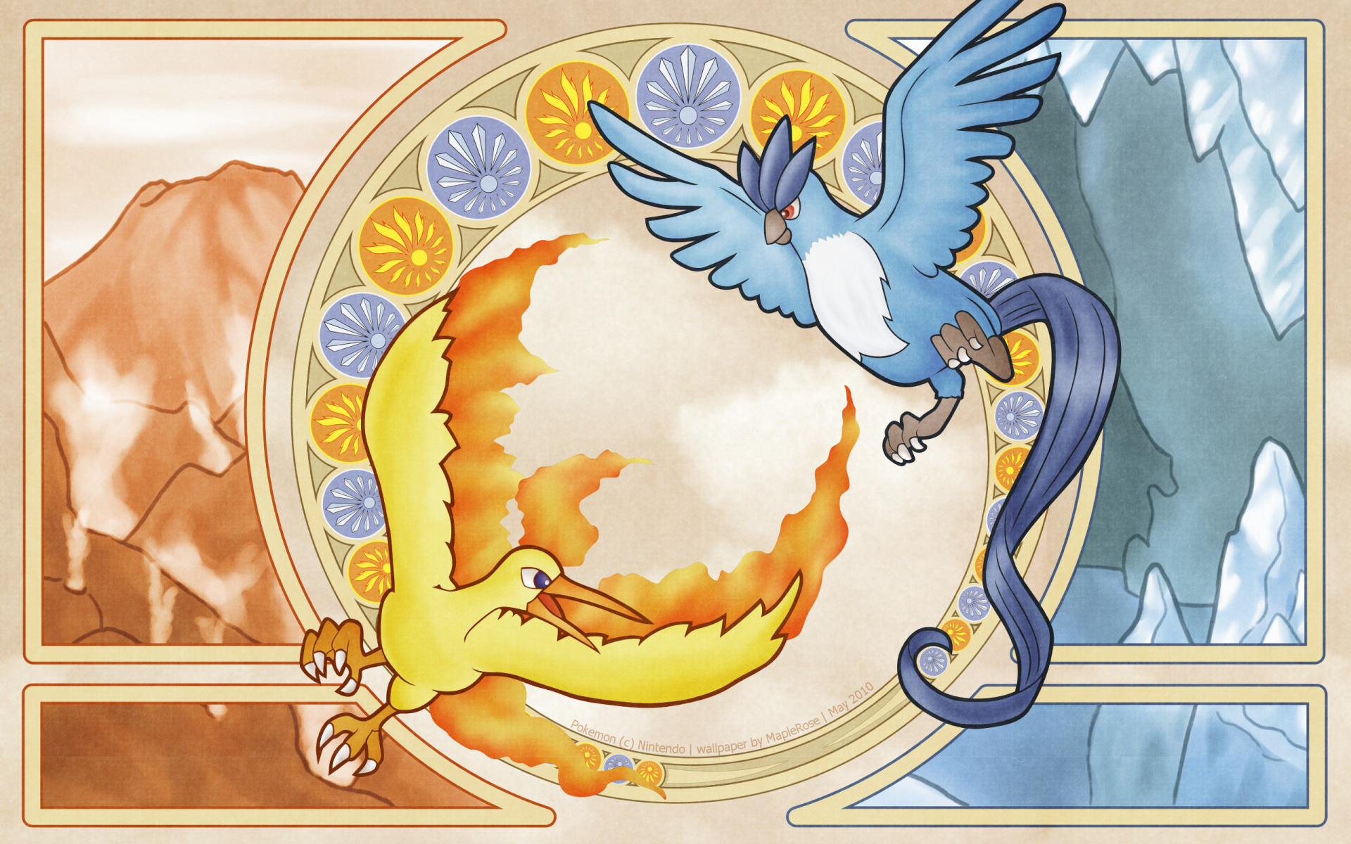 Download mobile wallpaper Anime, Pokémon, Articuno (Pokémon), Moltres (Pokémon) for free.